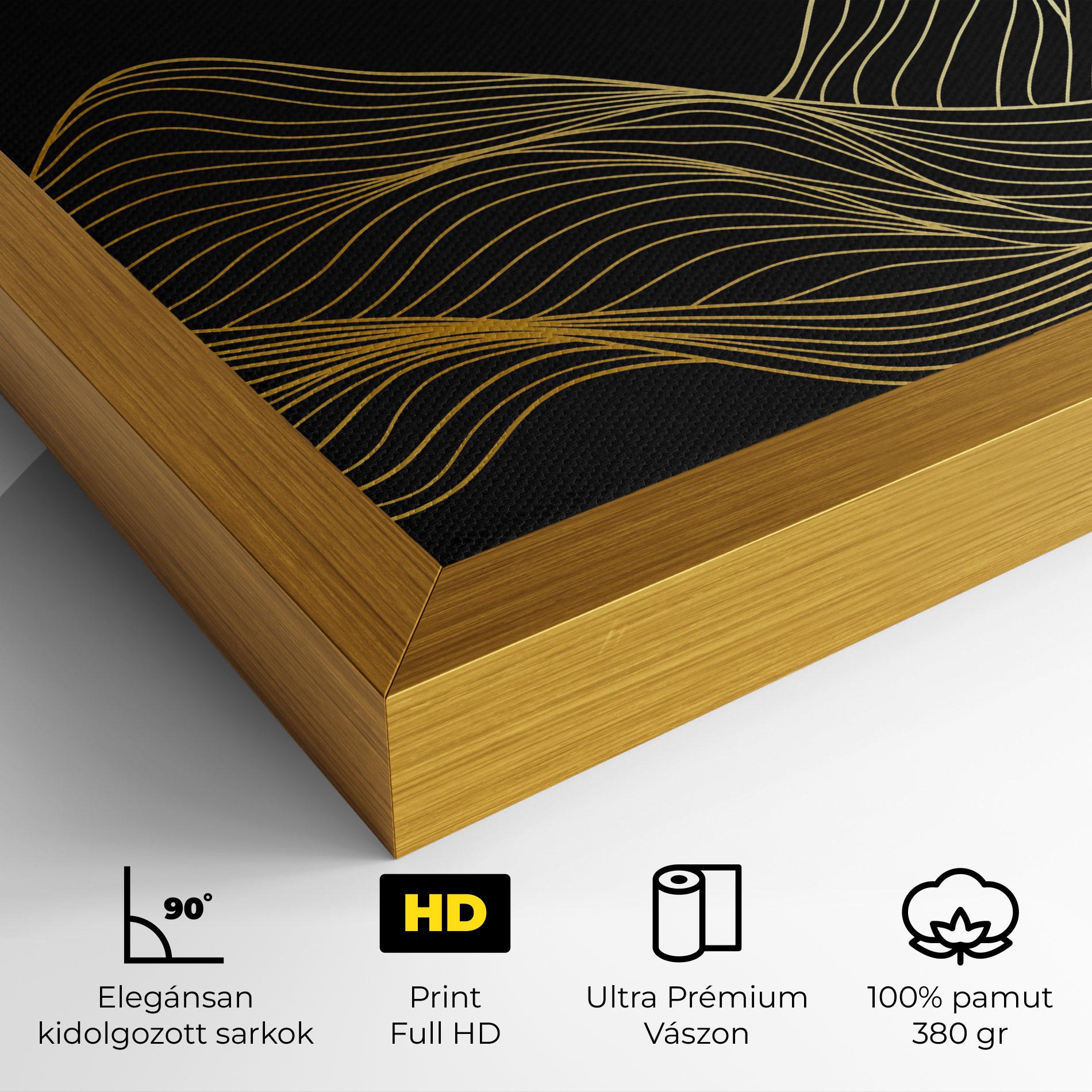 Vászonkép Golden Moon mockup 4