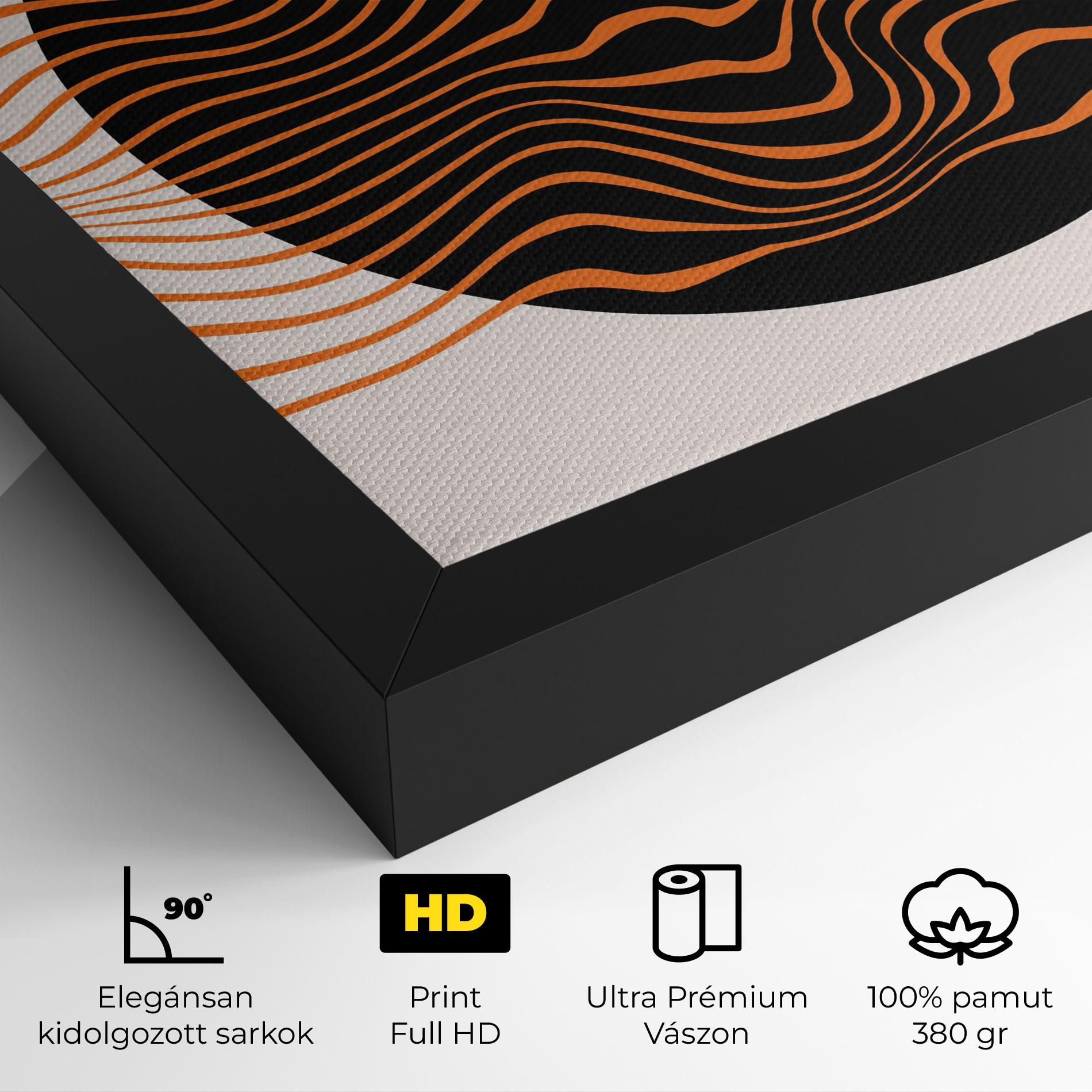 Vászonkép Black Circle mockup 4