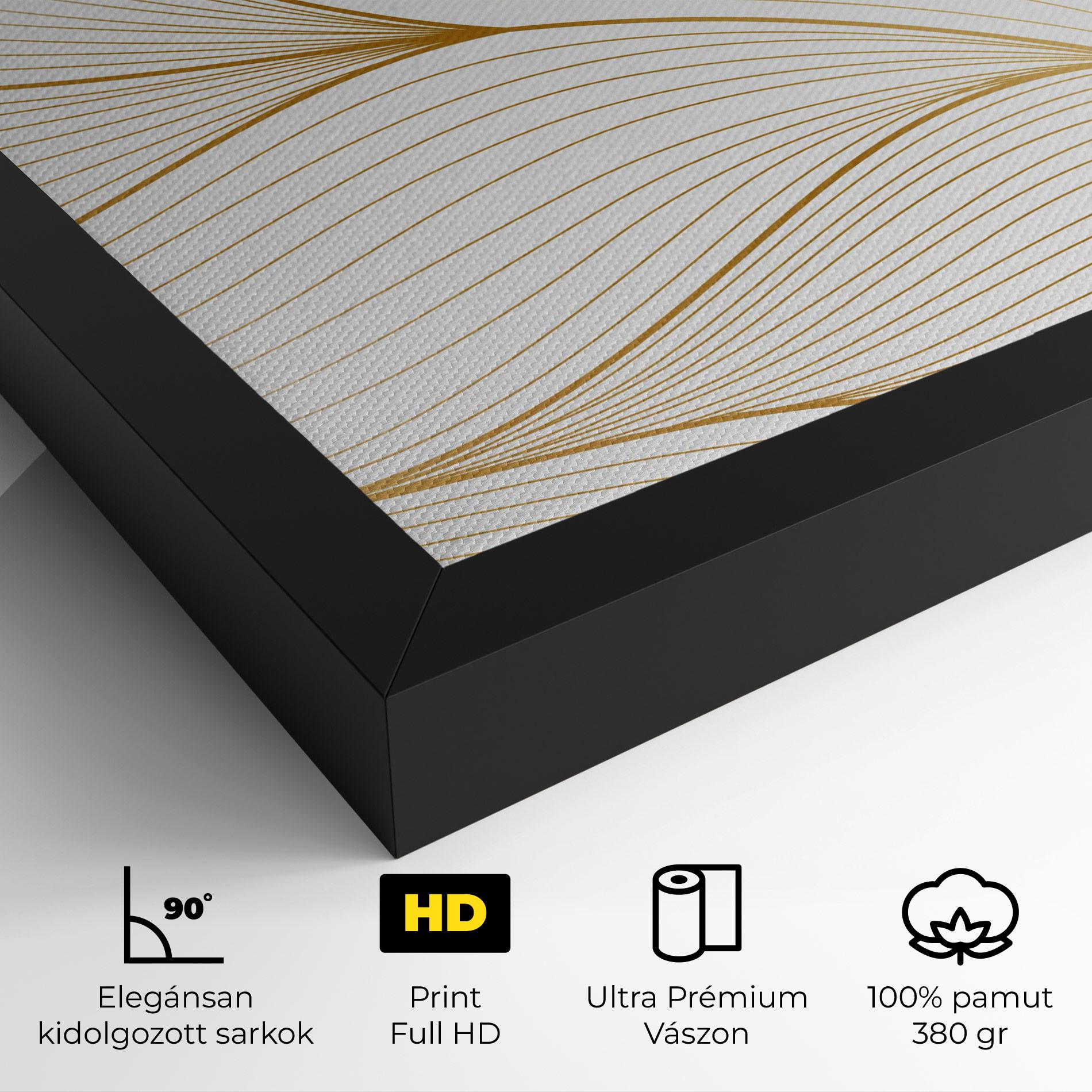 Vászonkép Gold Wave mockup 4