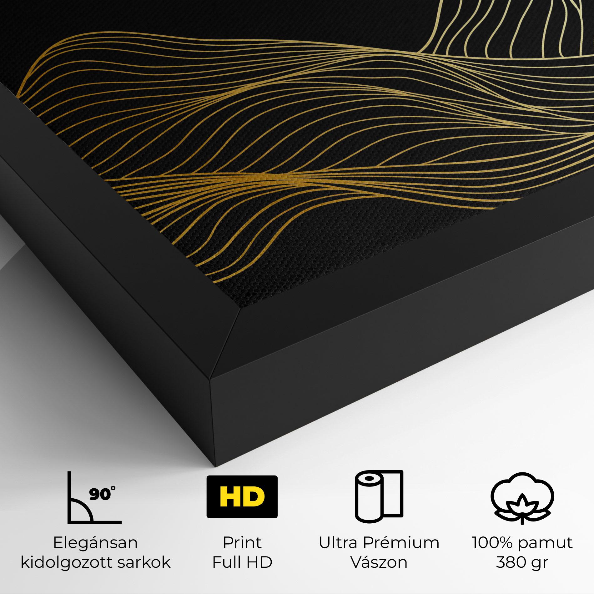 Vászonkép Golden Moon mockup 4