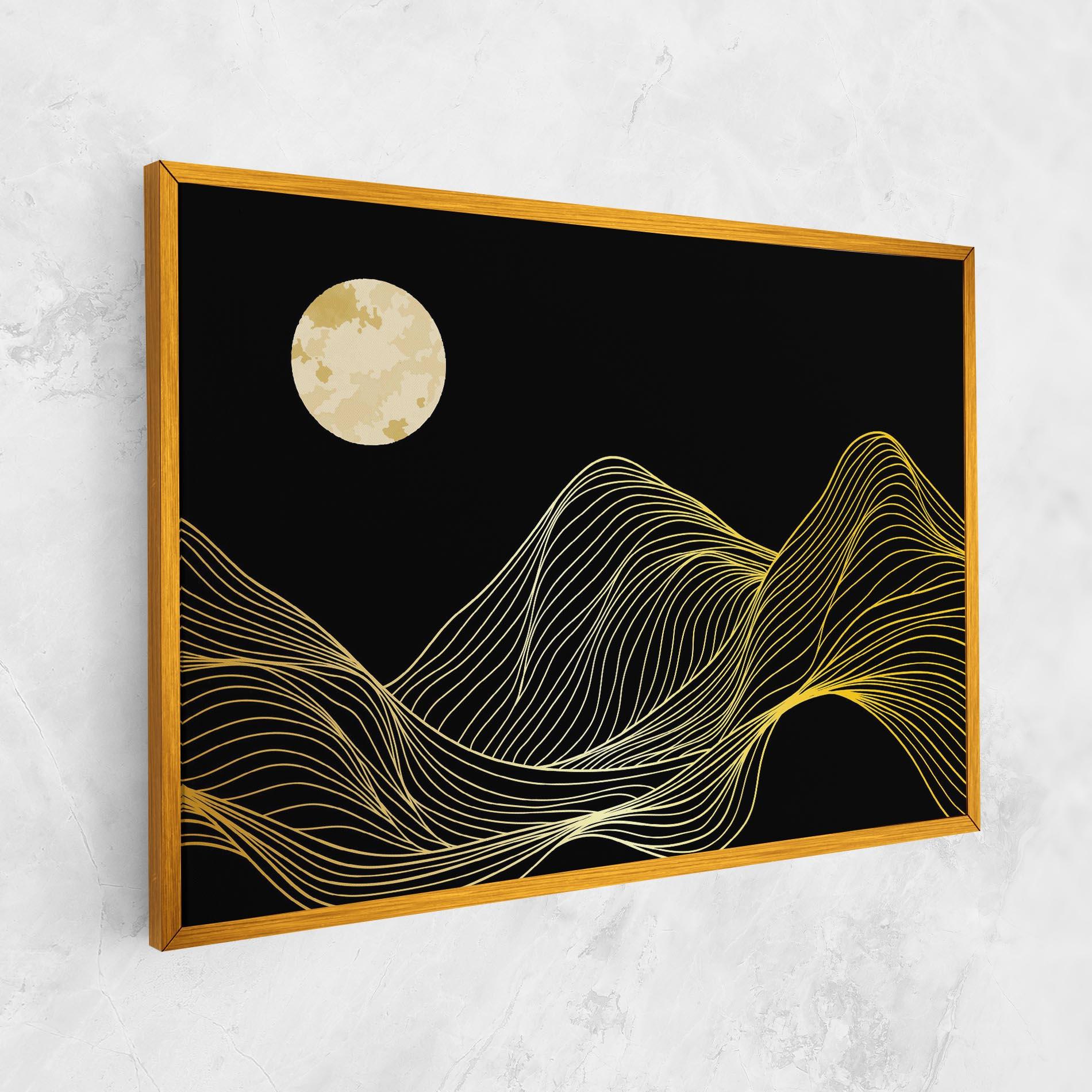 Vászonkép Gold Moon mockup 1