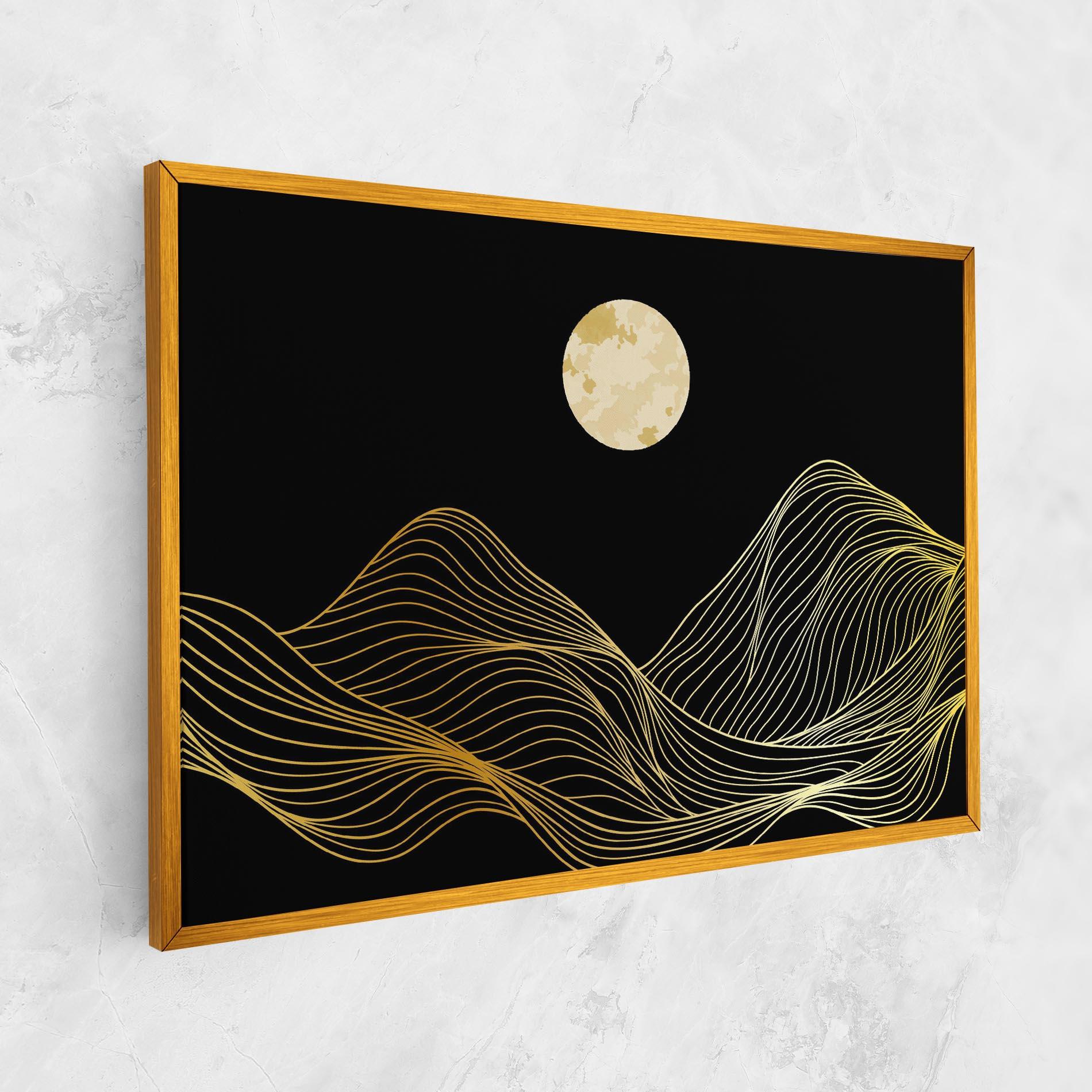 Vászonkép Golden Moon mockup 1