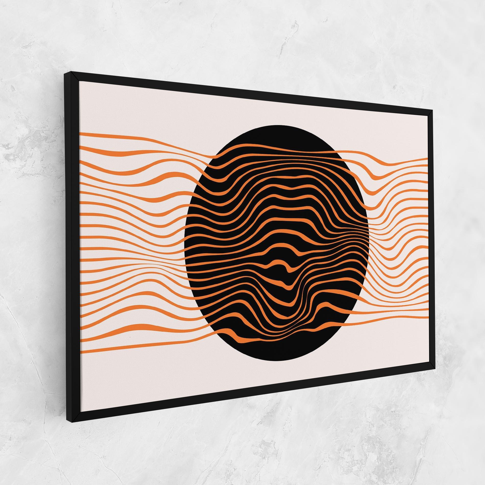 Vászonkép Black Circle mockup 1