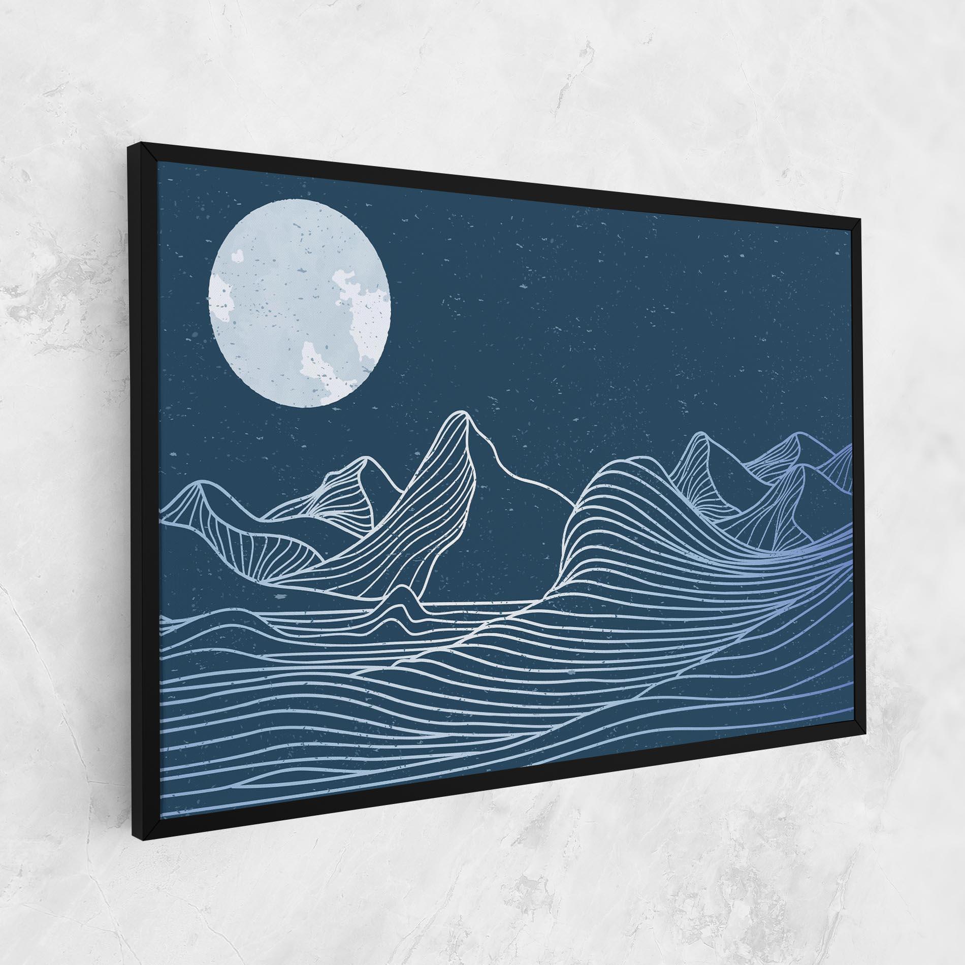 Vászonkép Ocean Blue Wave mockup 1