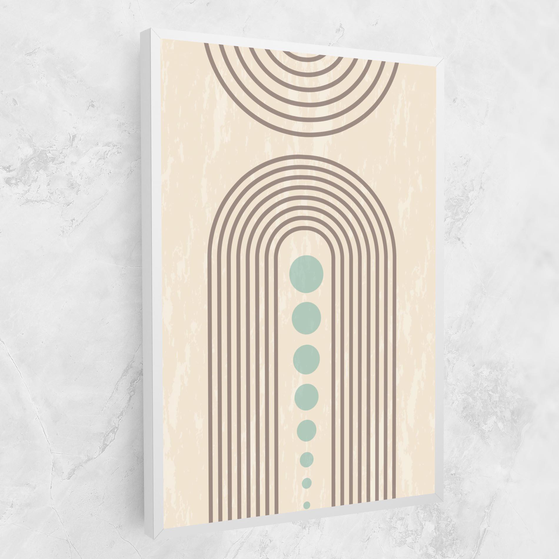 Vászonkép Cream Blue Circles mockup 1