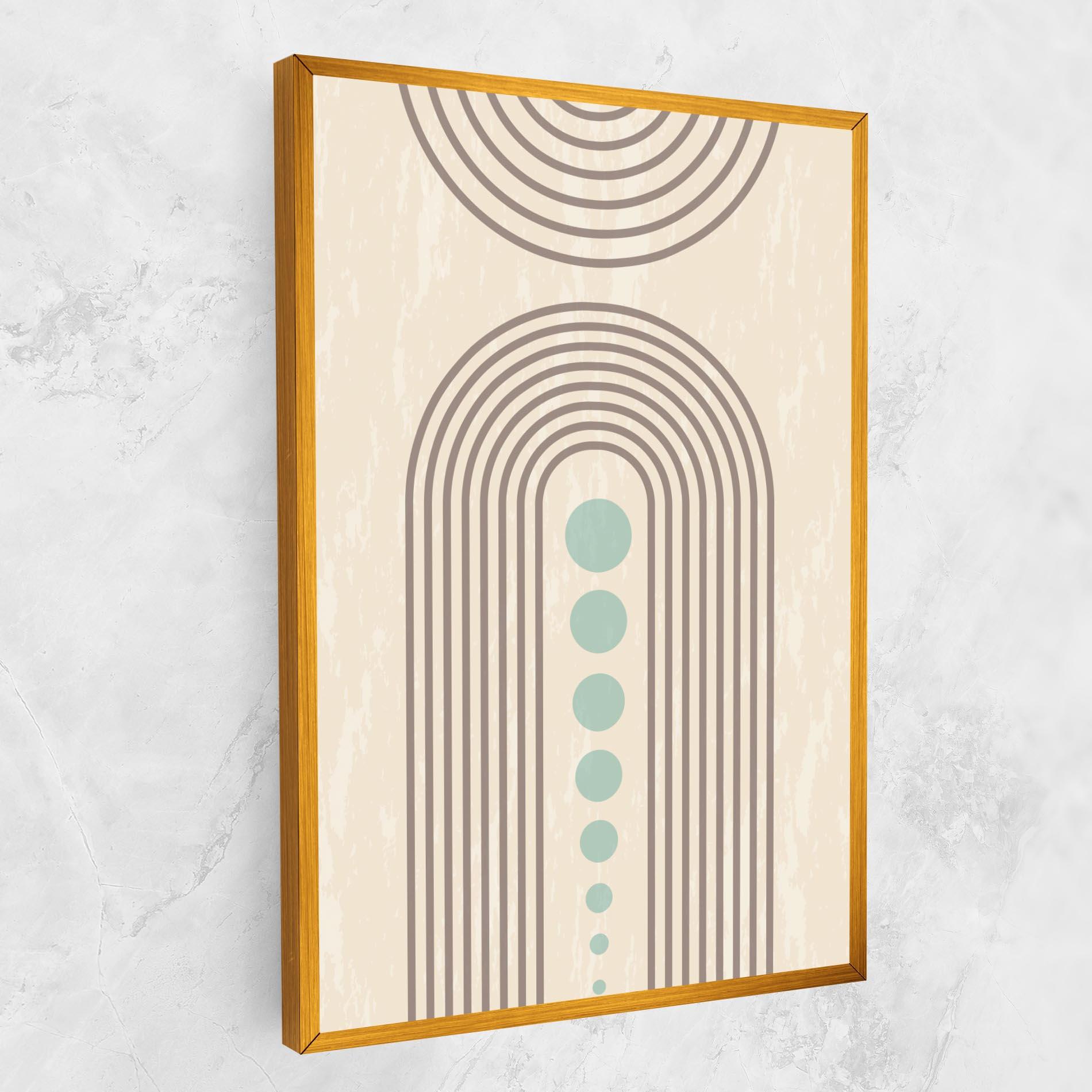 Vászonkép Cream Blue Circles mockup 1