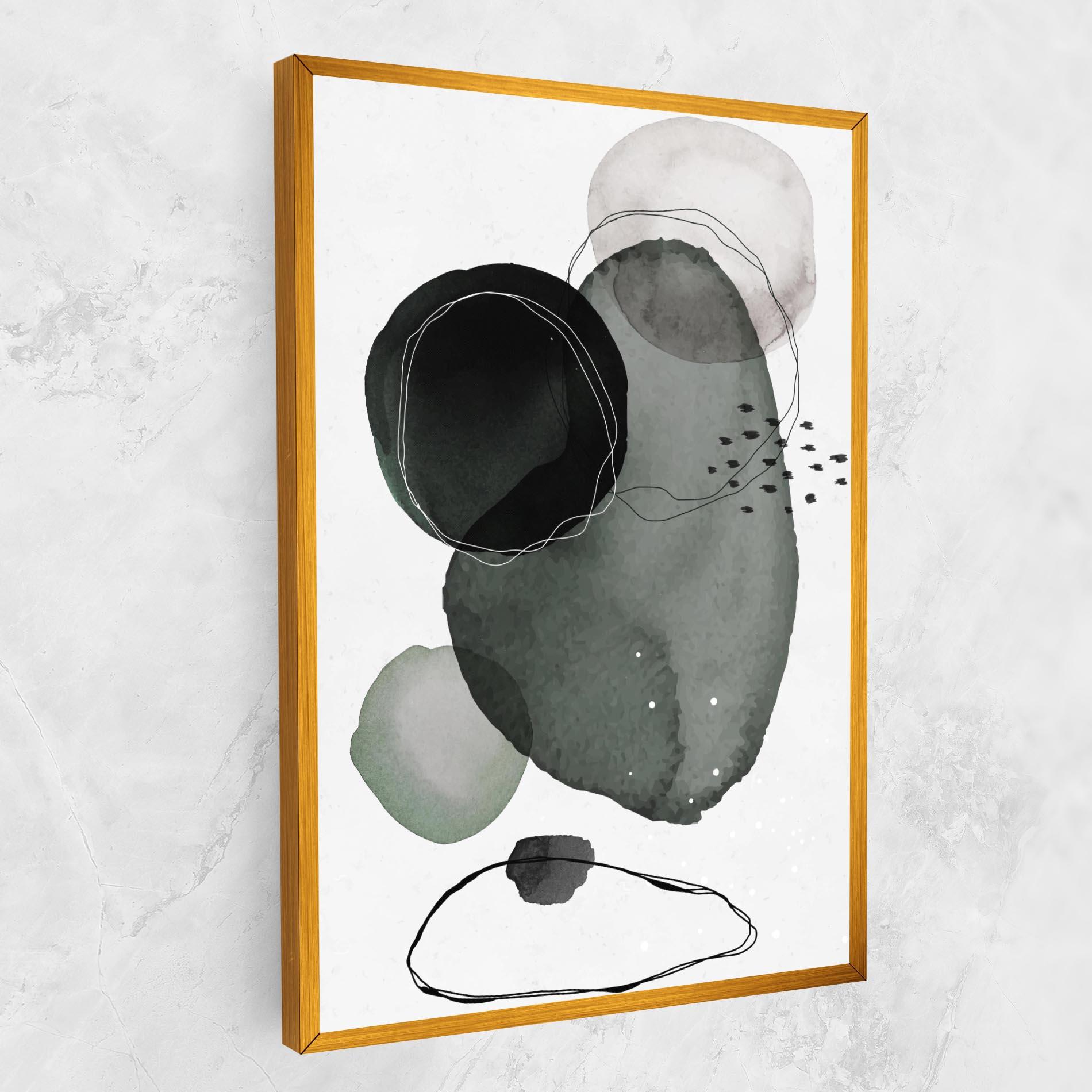 Vászonkép Green Watercolor mockup 1