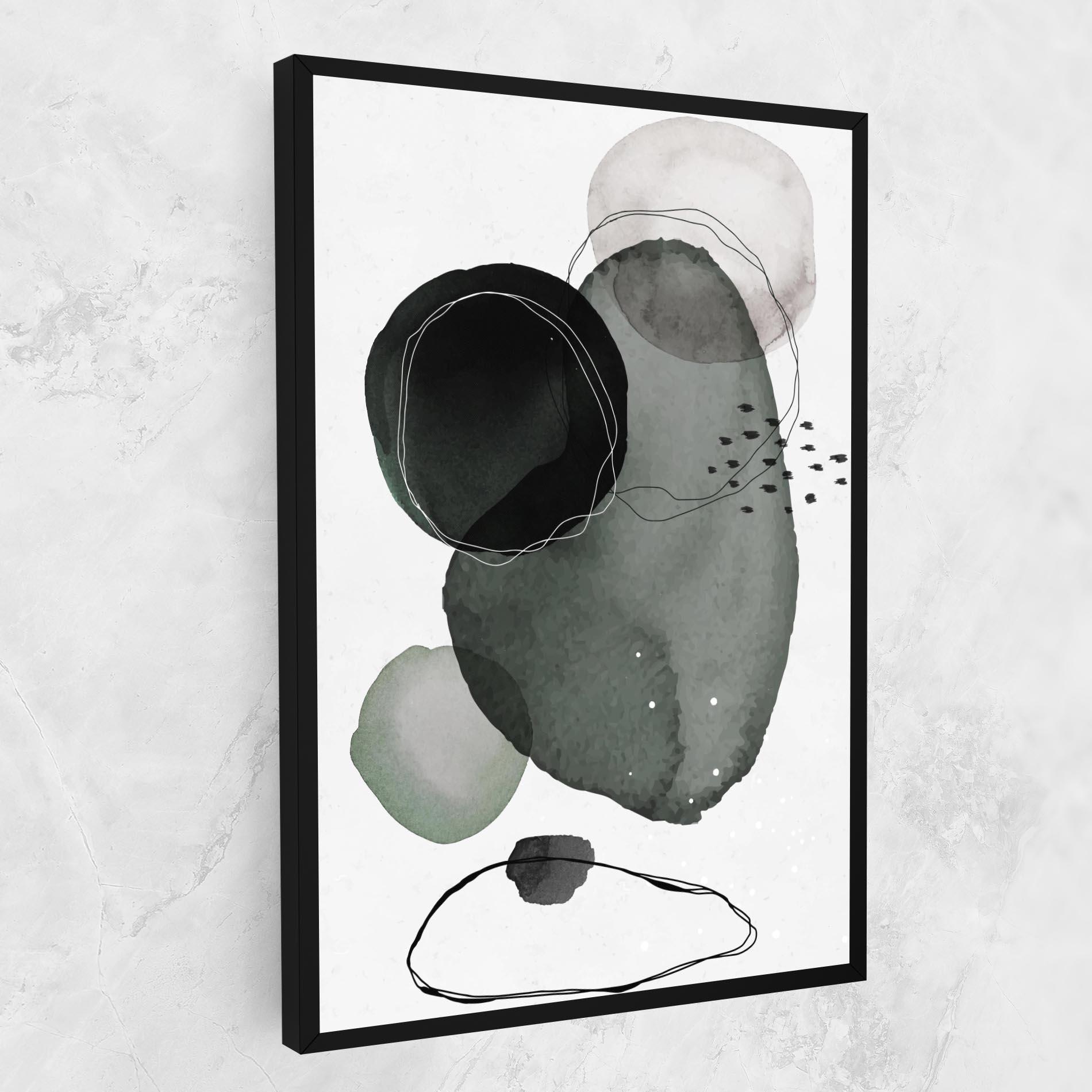 Vászonkép Green Watercolor mockup 1