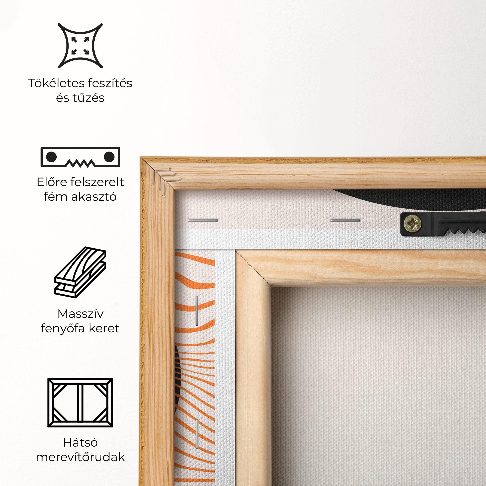 Vászonkép Black Circle mockup 5