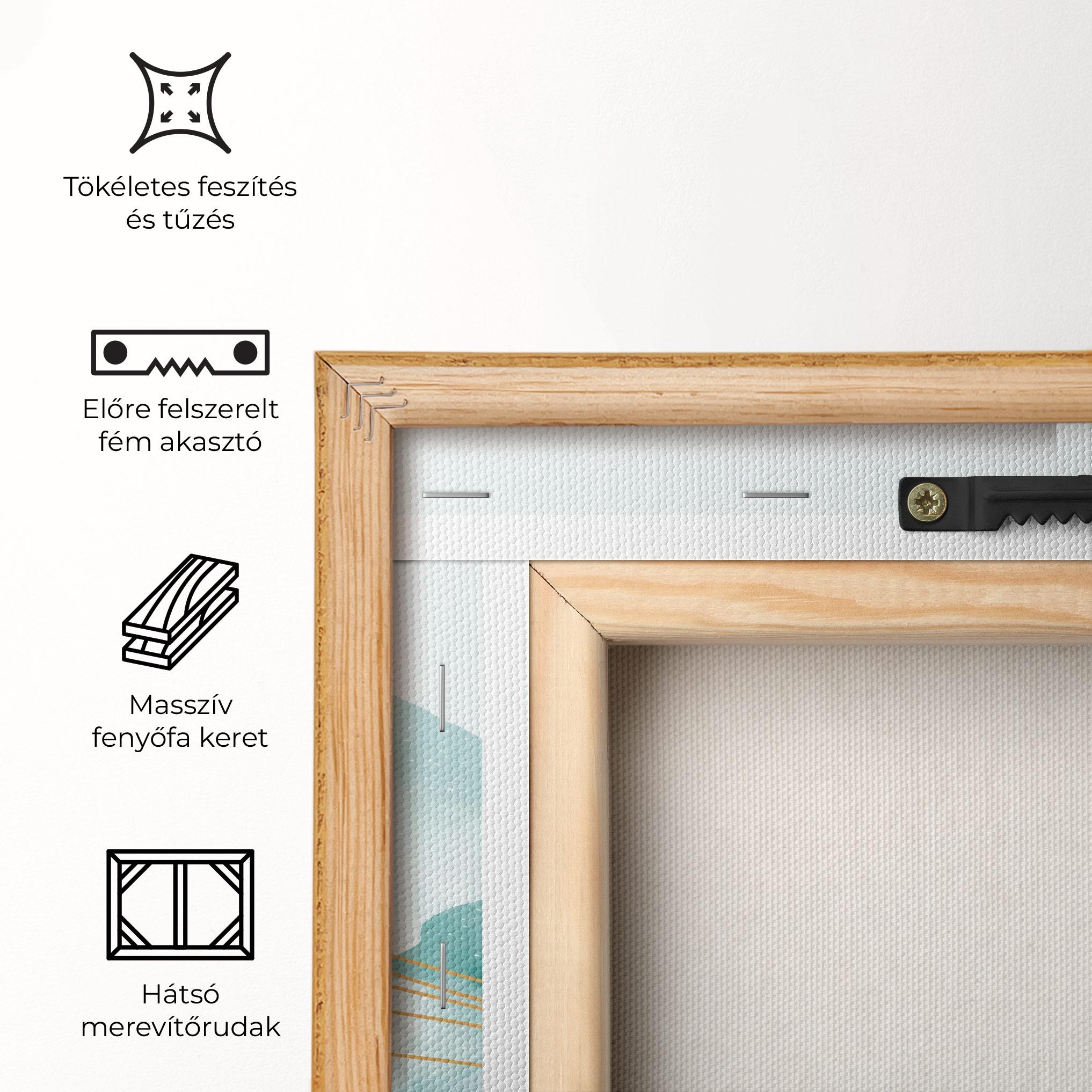 Vászonkép Gold Line Mountain mockup 5