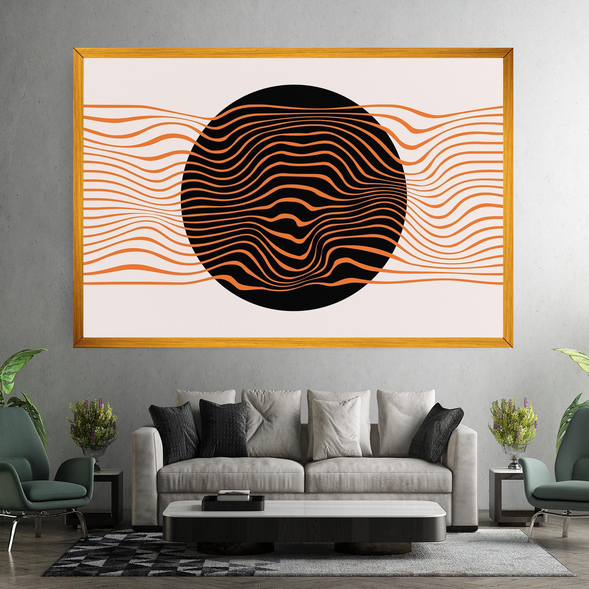 Vászonkép Black Circle mockup 7