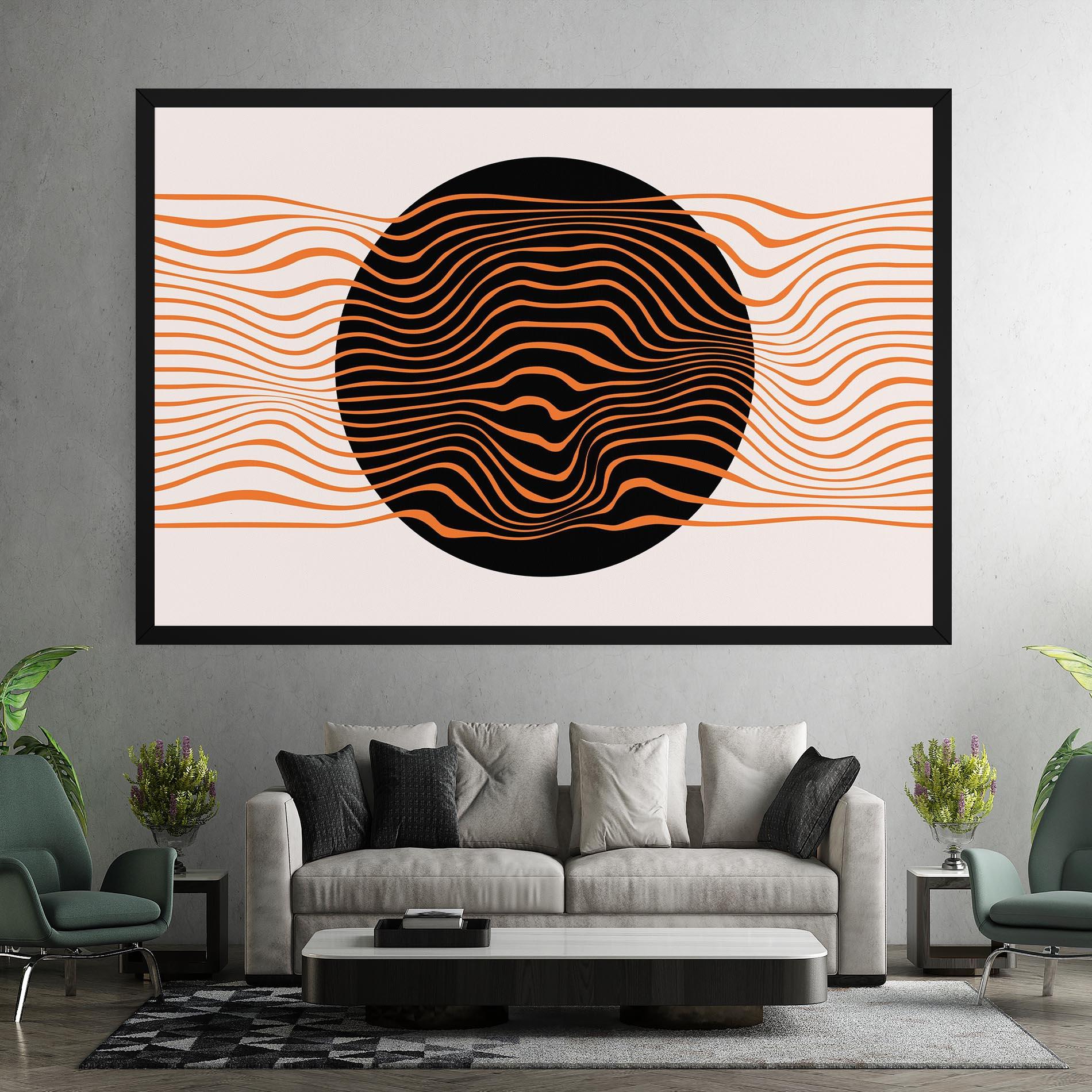 Vászonkép Black Circle mockup 7