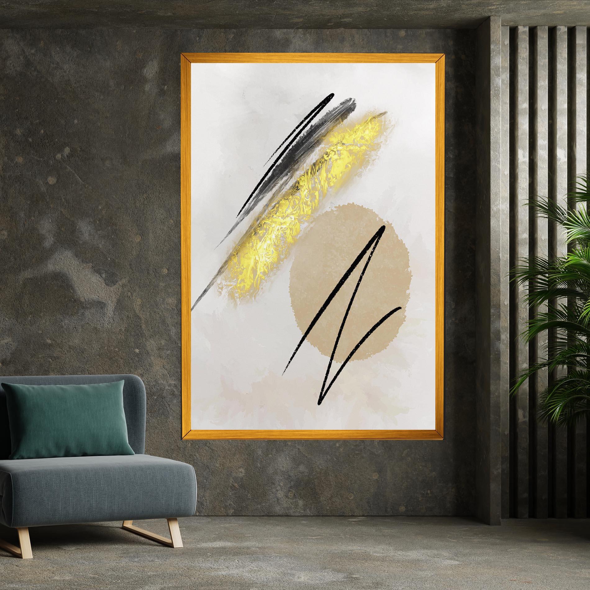 Vászonkép Gold Brush mockup 7