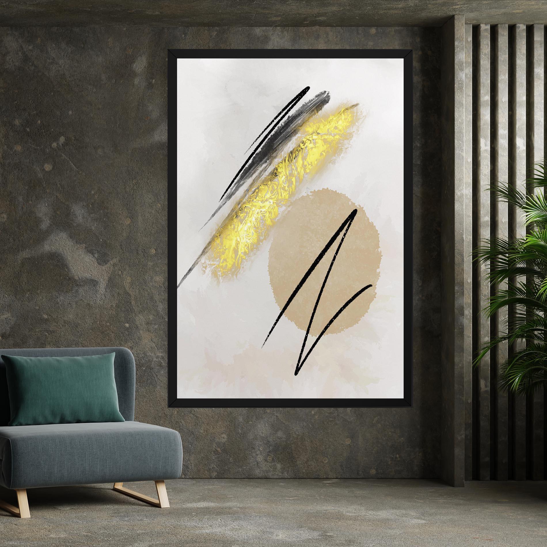 Vászonkép Gold Brush mockup 7