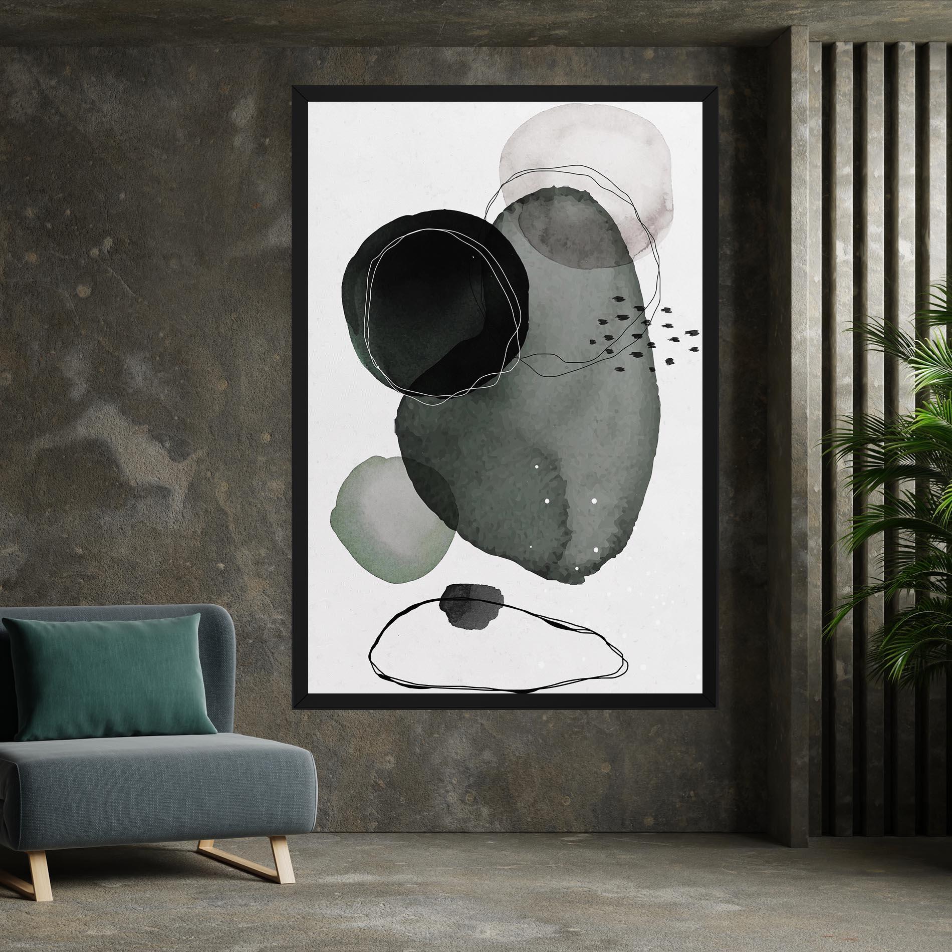 Vászonkép Green Watercolor mockup 7