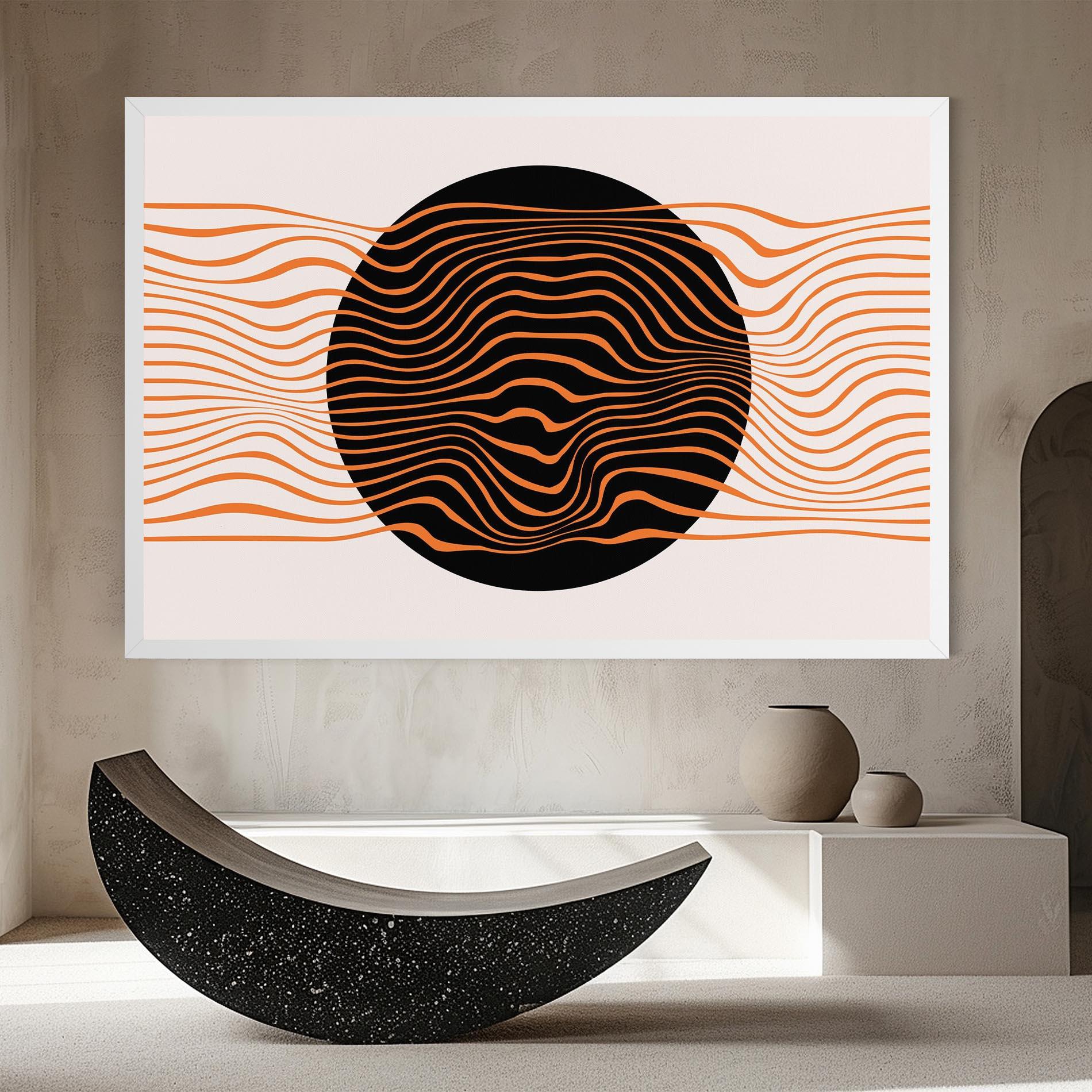 Vászonkép Black Circle mockup 8