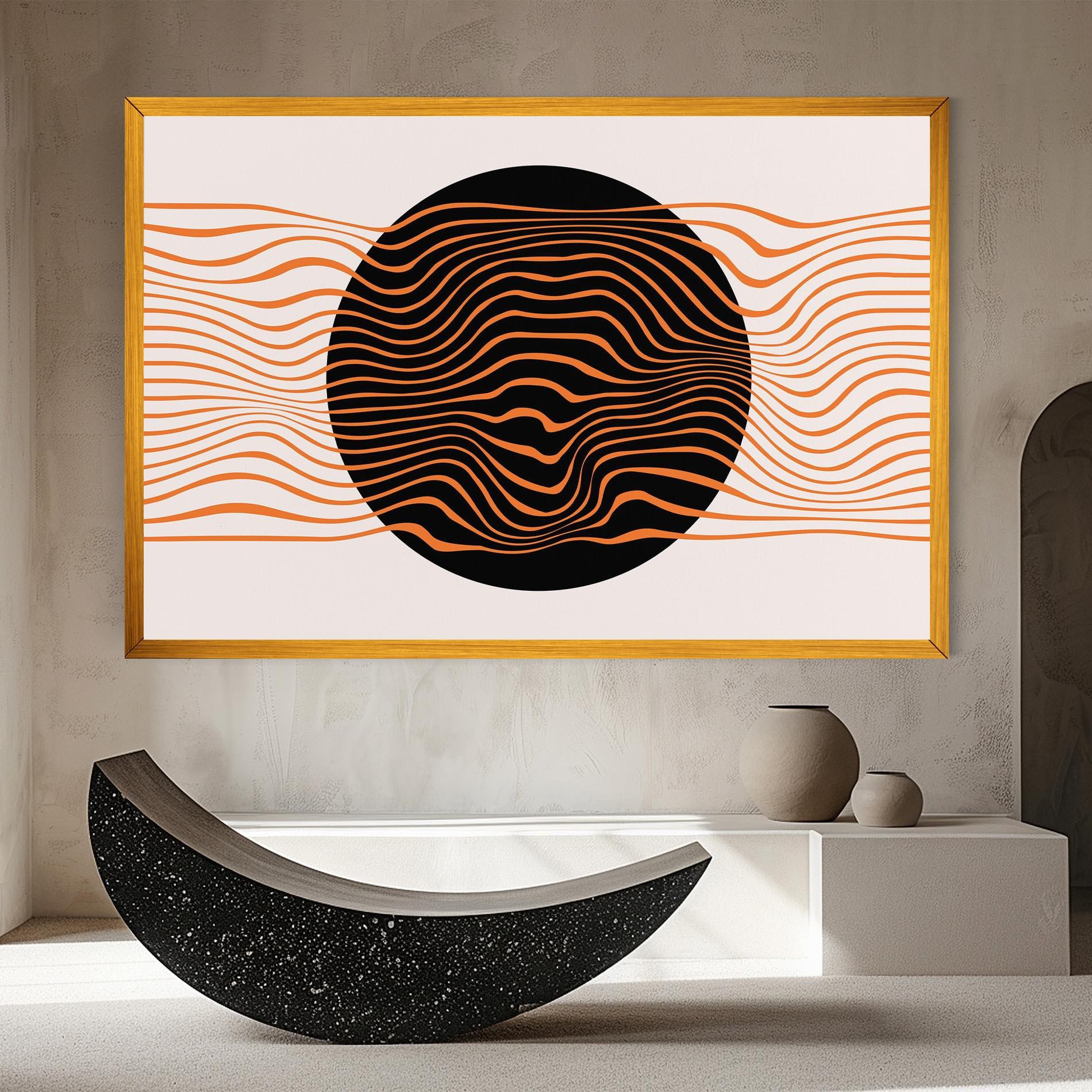 Vászonkép Black Circle mockup 8