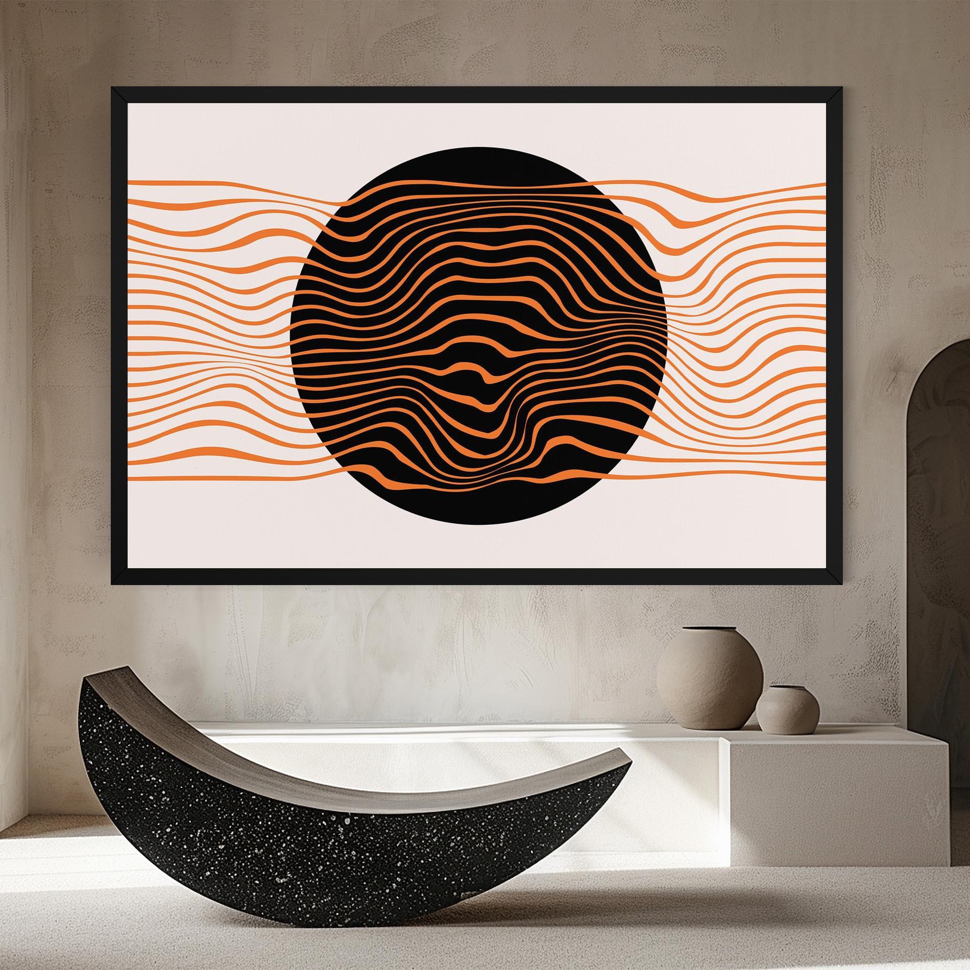 Vászonkép Black Circle mockup 8