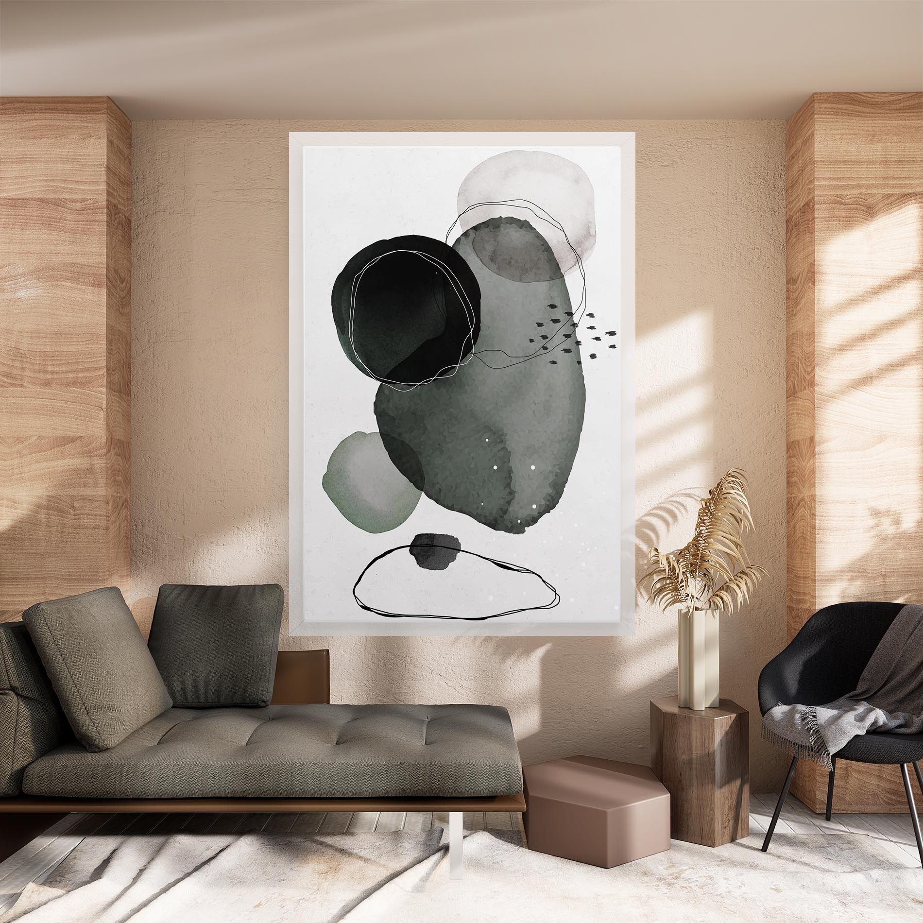 Green Watercolor mockup 8