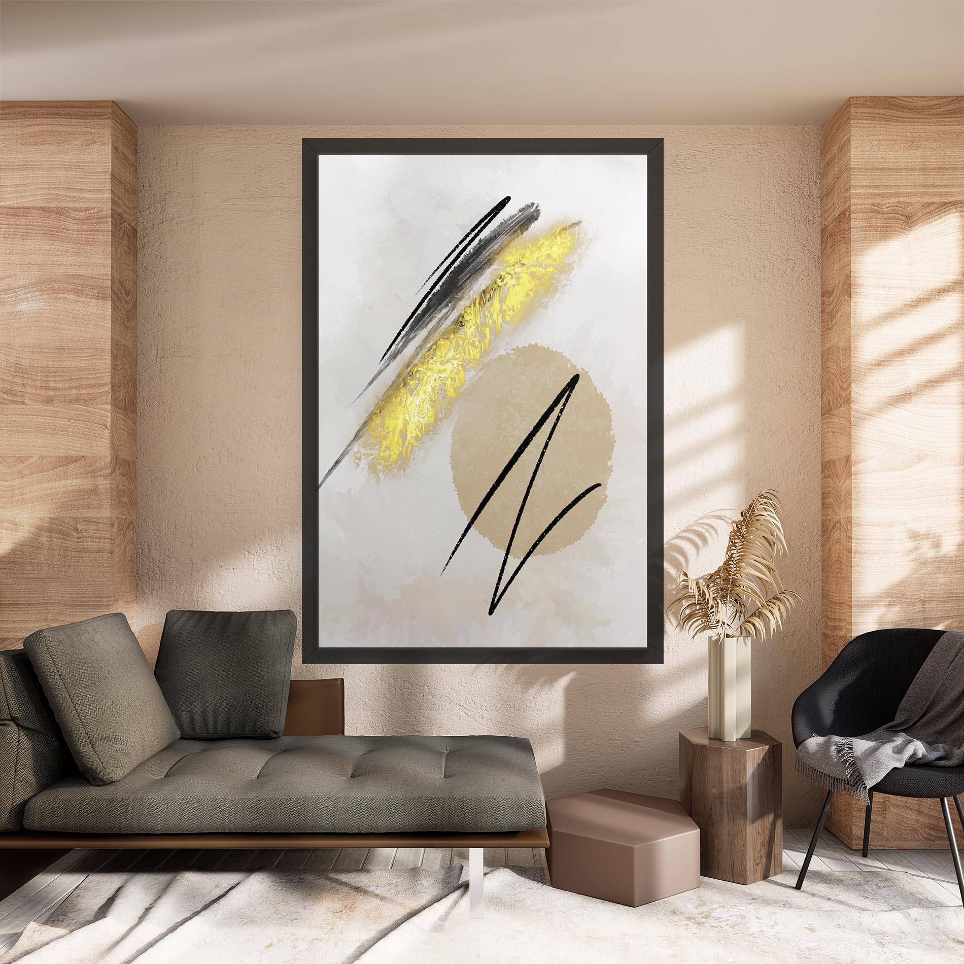 Vászonkép Gold Brush mockup 8