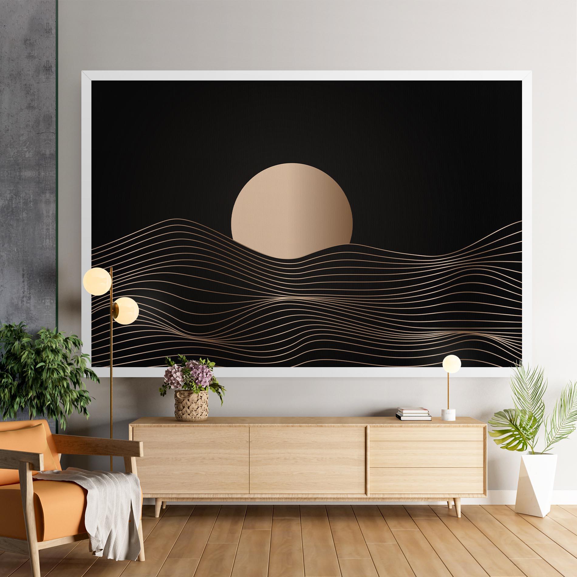 Vászonkép Cream Moon mockup 9