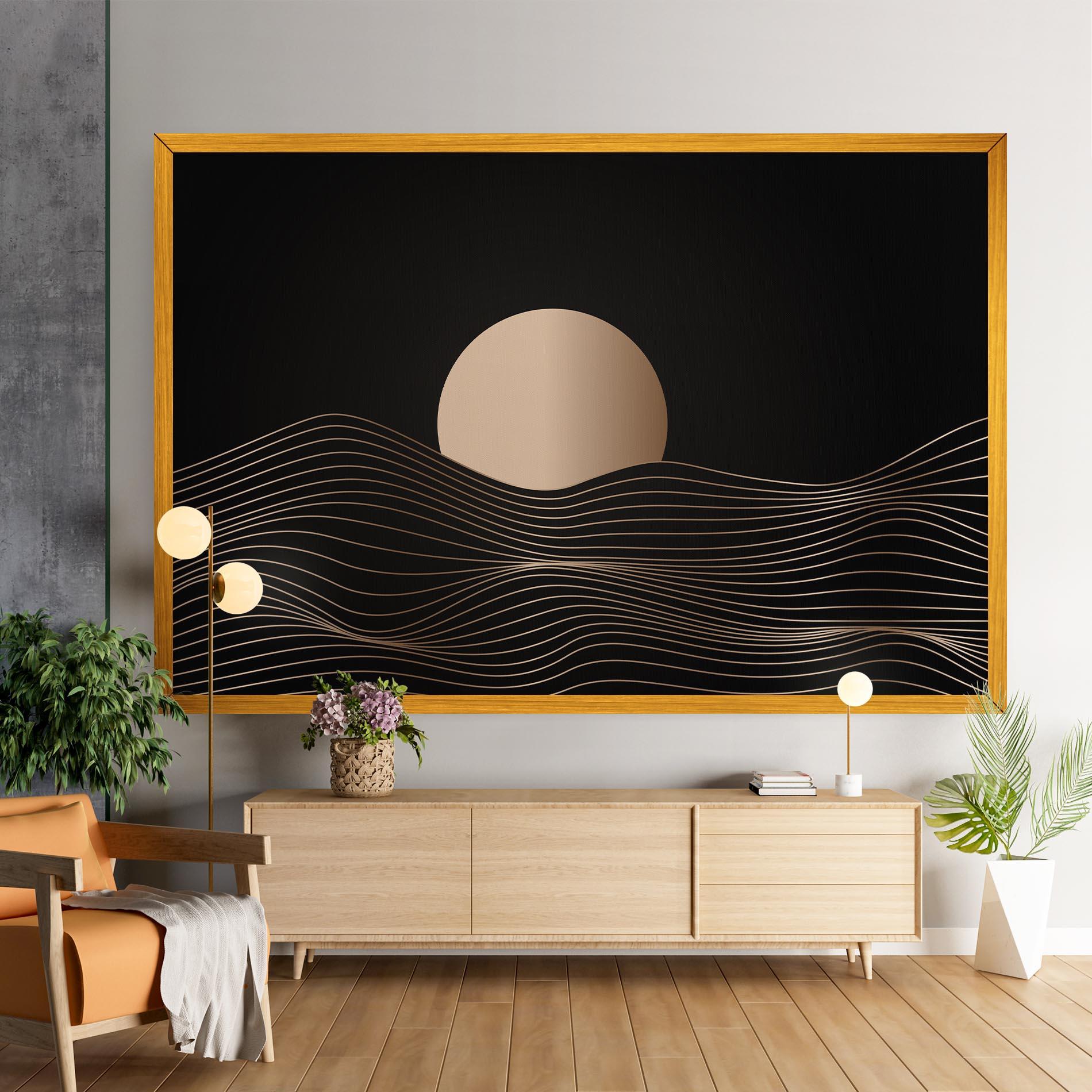 Vászonkép Cream Moon mockup 9