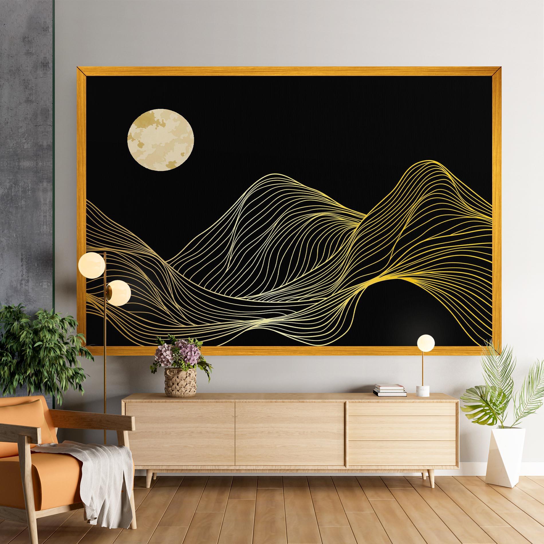 Vászonkép Gold Moon mockup 9