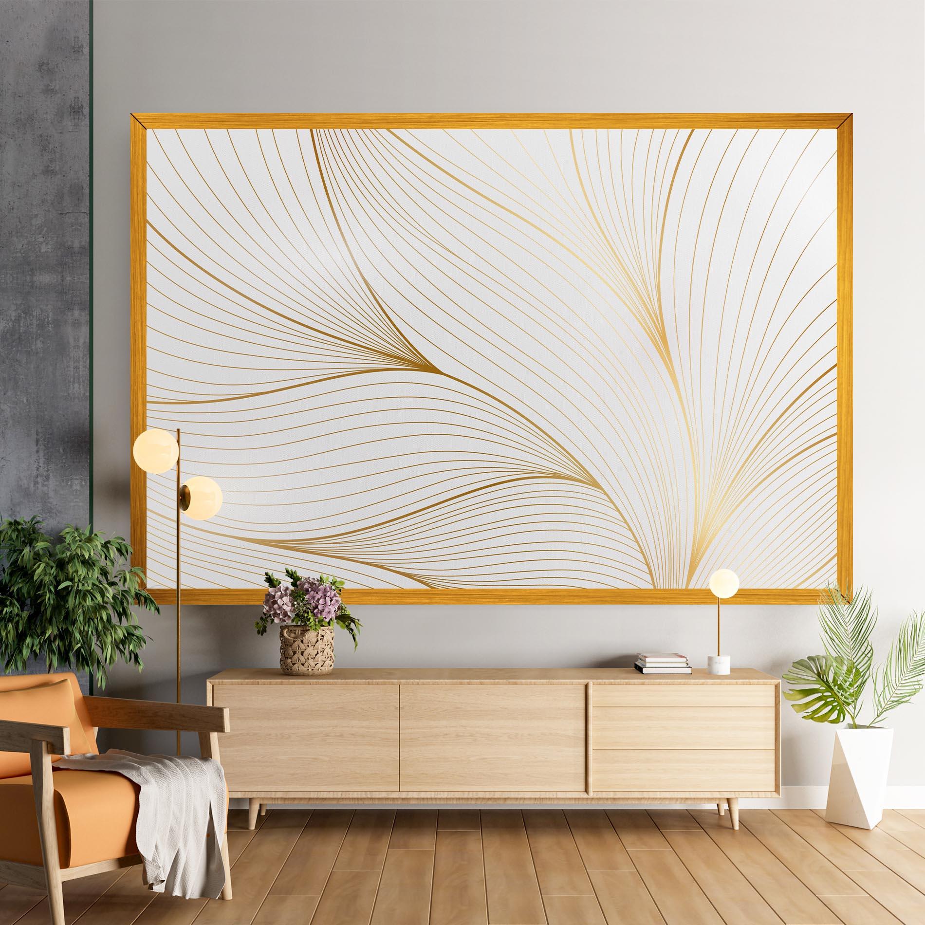 Vászonkép Gold Wave mockup 9