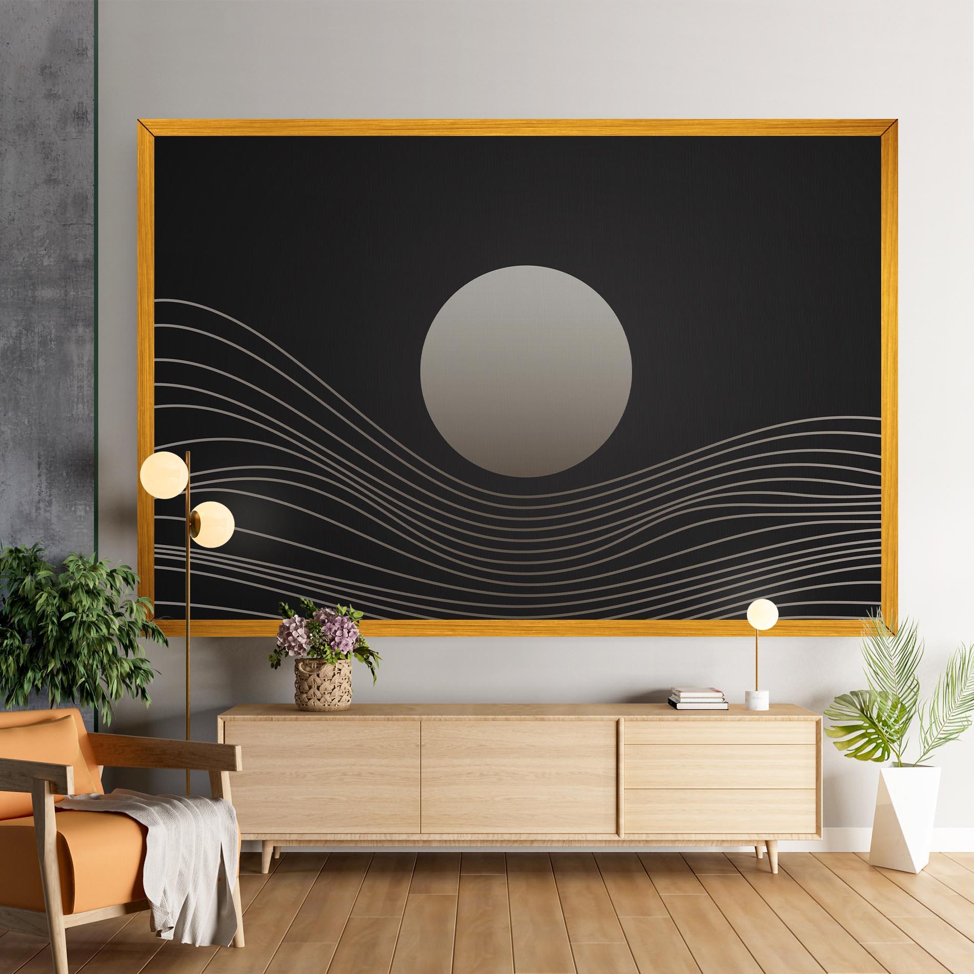 Vászonkép Grey Moon mockup 9