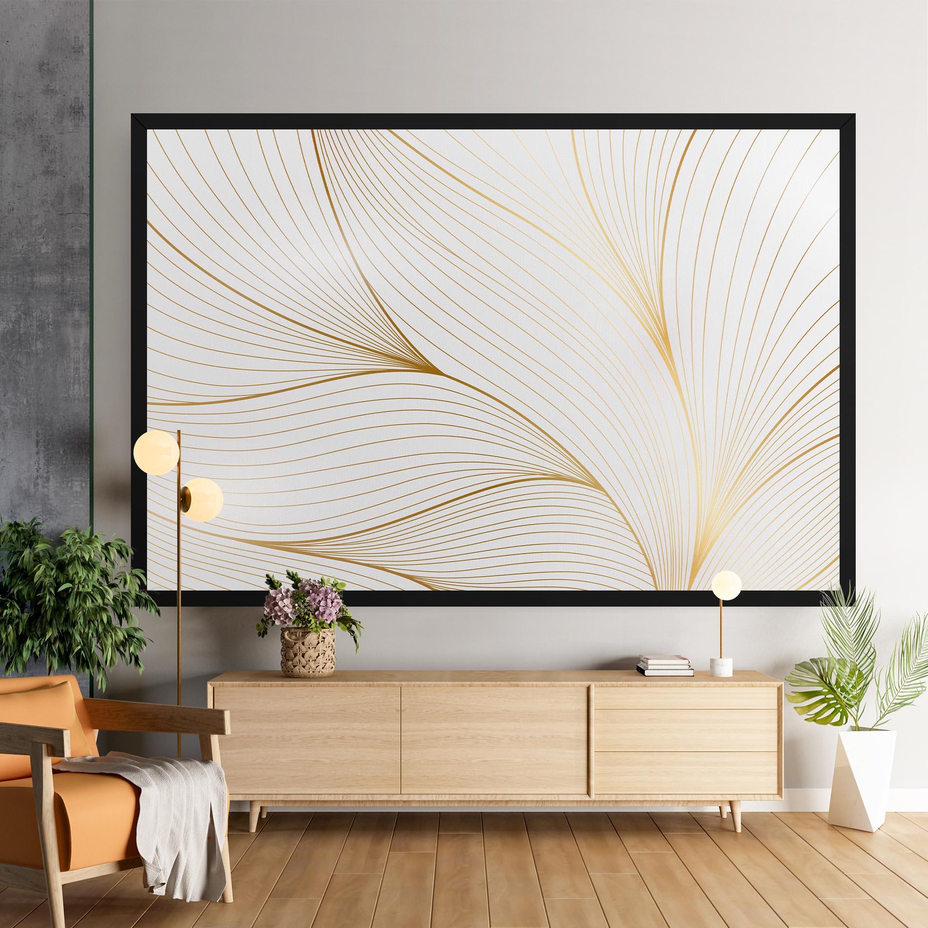 Vászonkép Gold Wave mockup 9