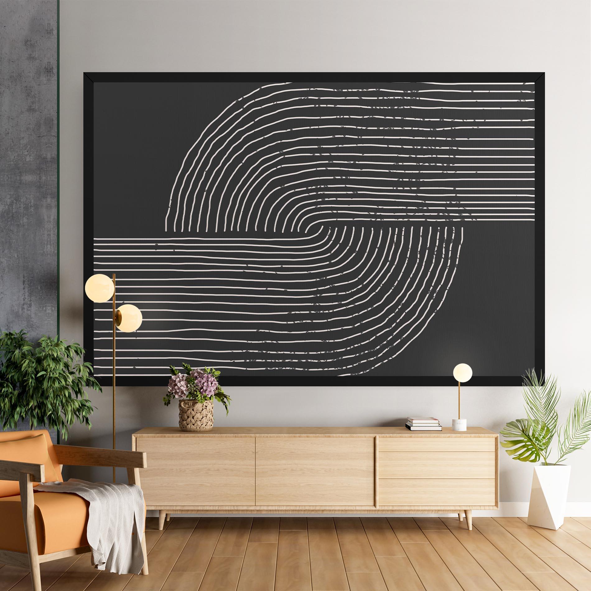 Vászonkép Minimalist Circle mockup 9