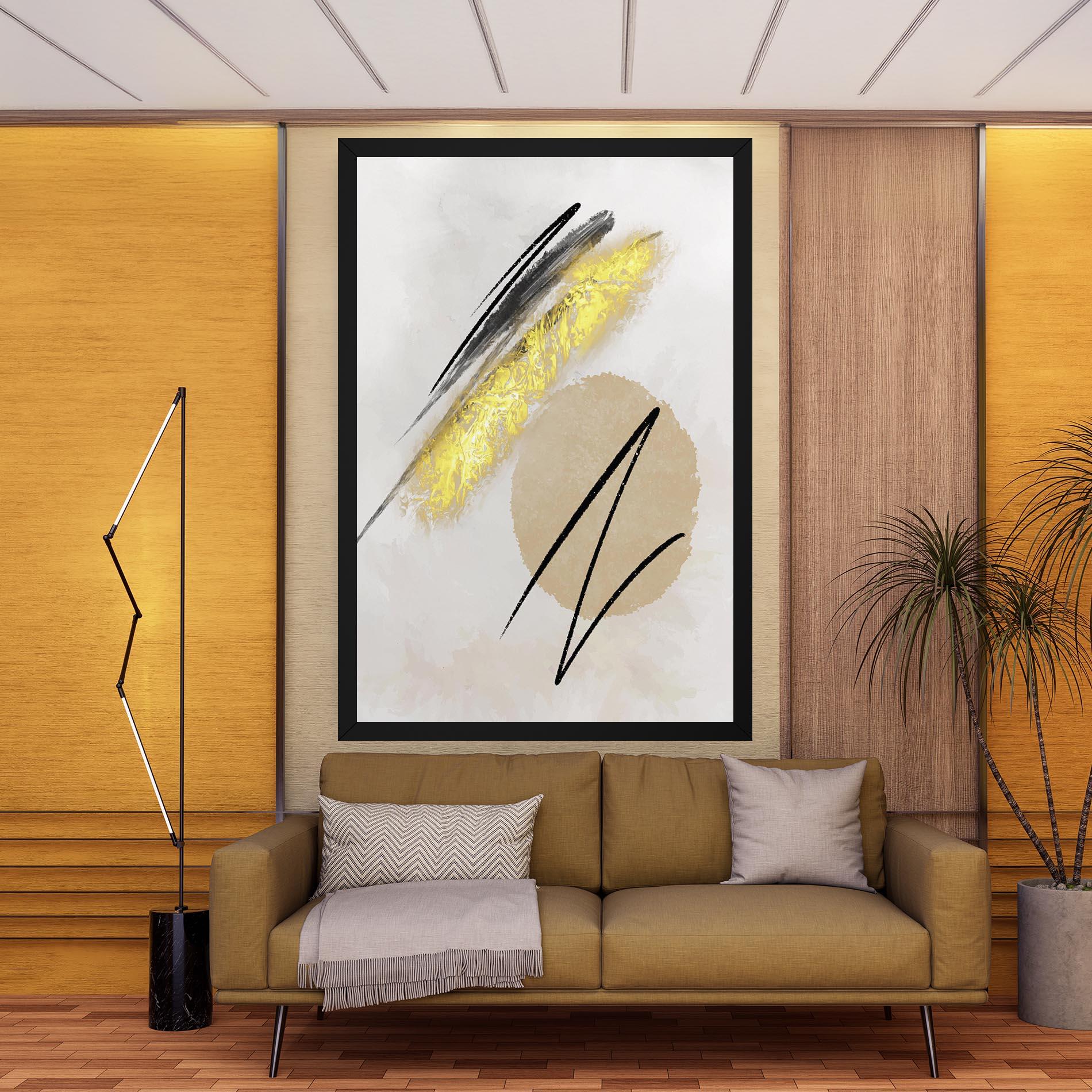 Vászonkép Gold Brush mockup 9