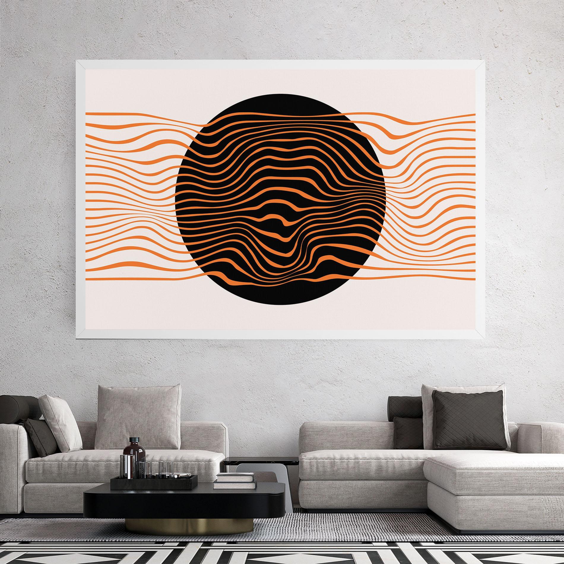 Vászonkép Black Circle mockup 2