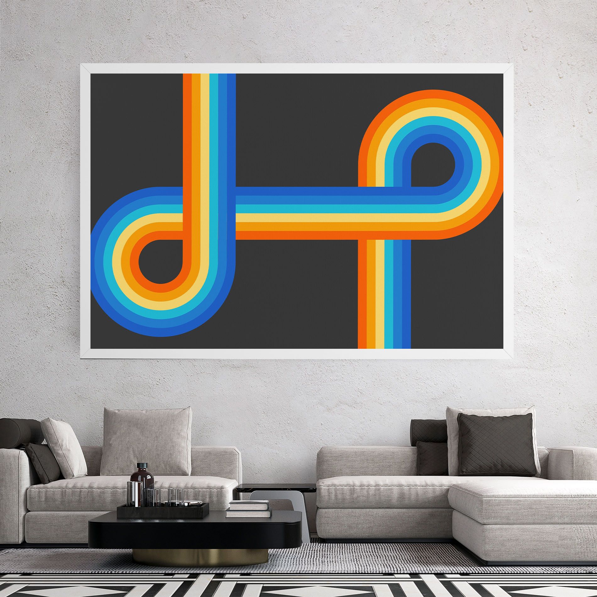 Vintage Ranbow mockup 2