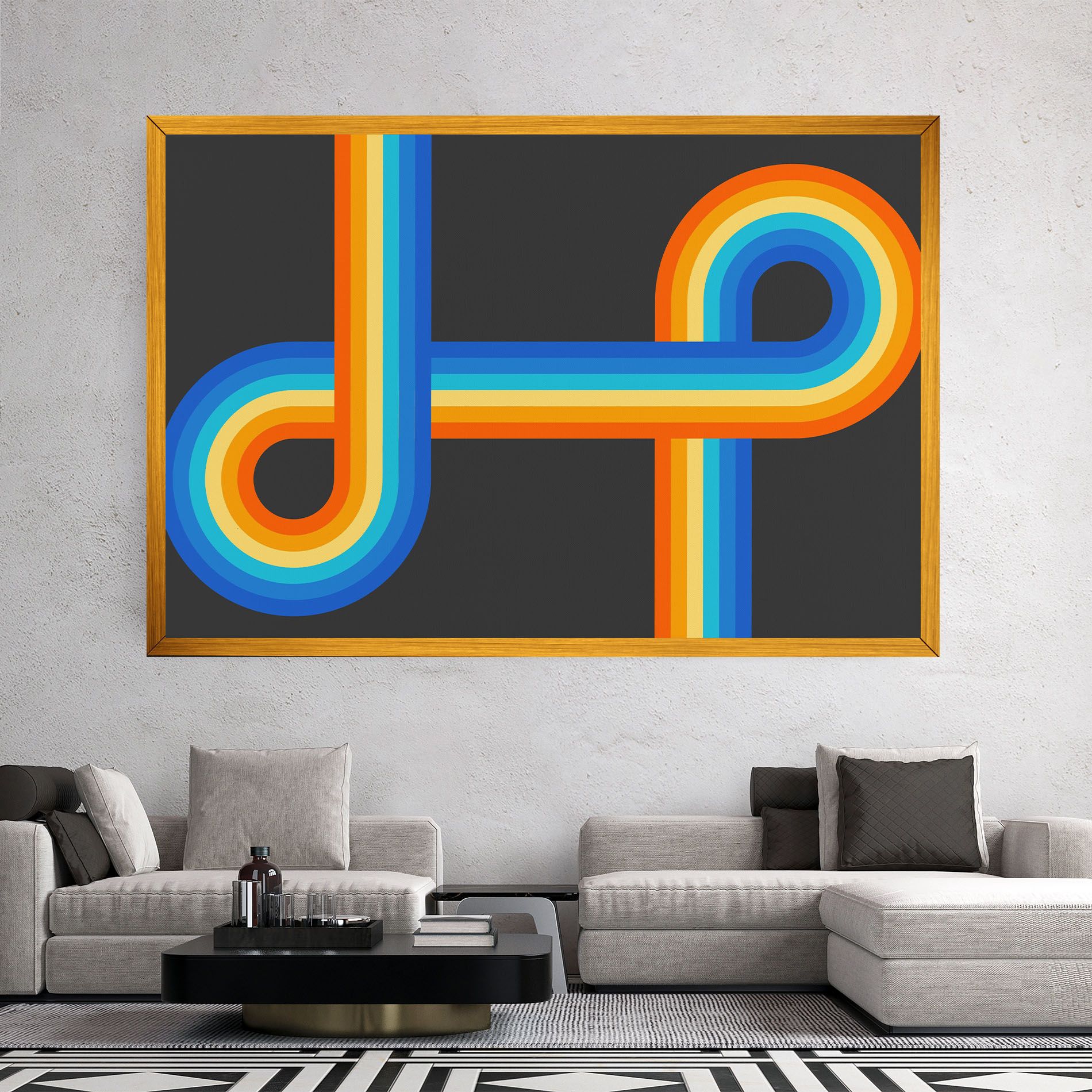 Vintage Ranbow mockup 2