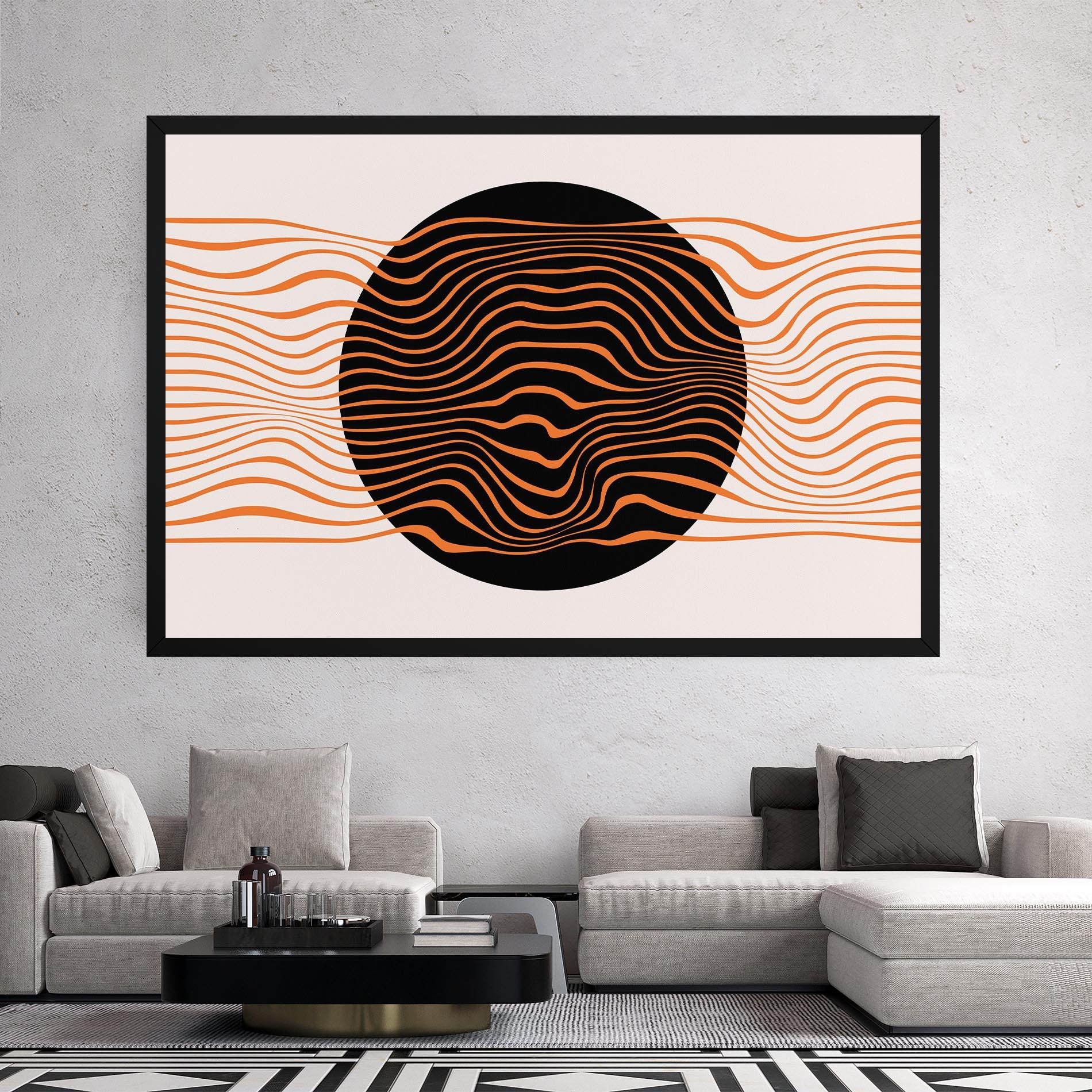 Vászonkép Black Circle mockup 2