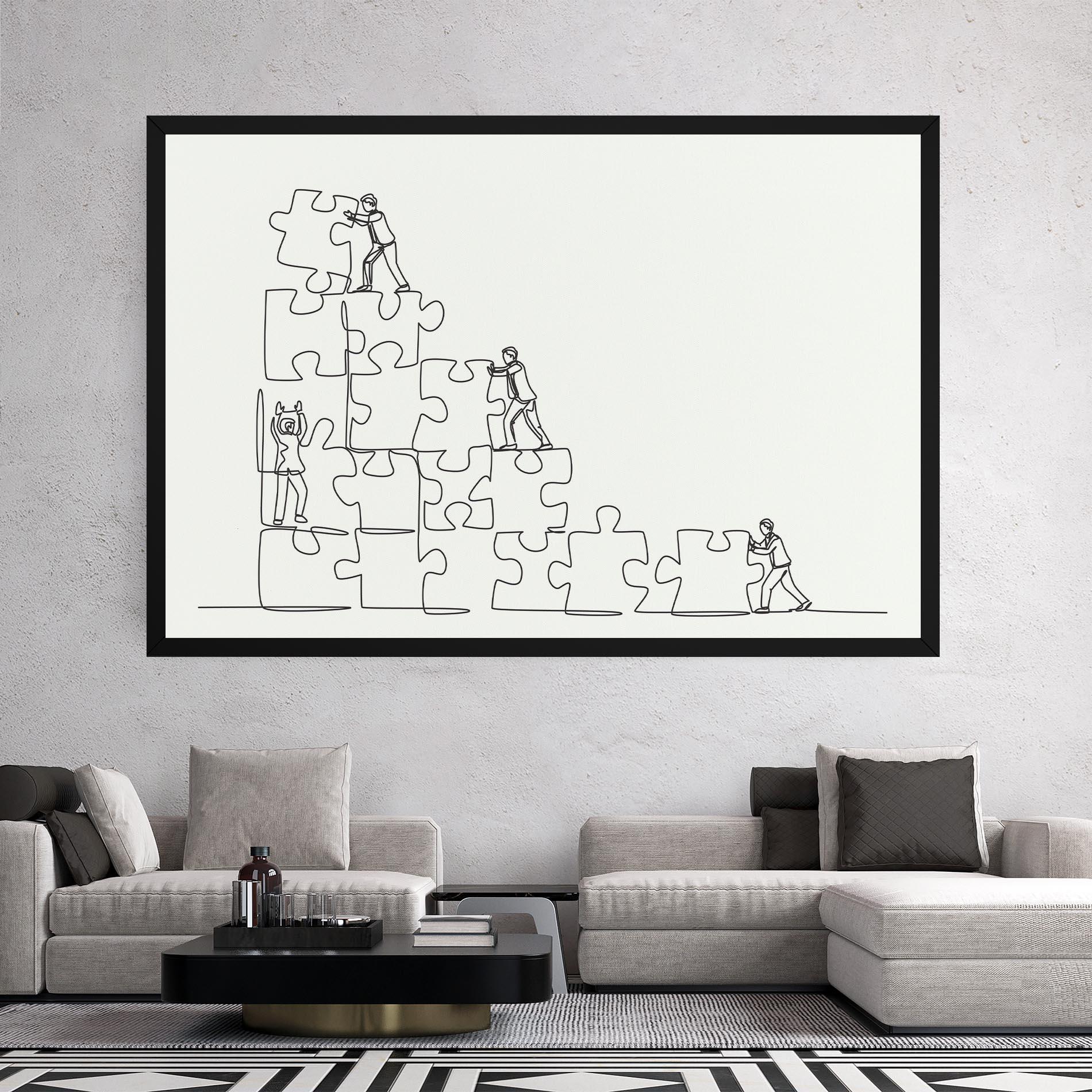 Vászonkép Businessman Up mockup 2