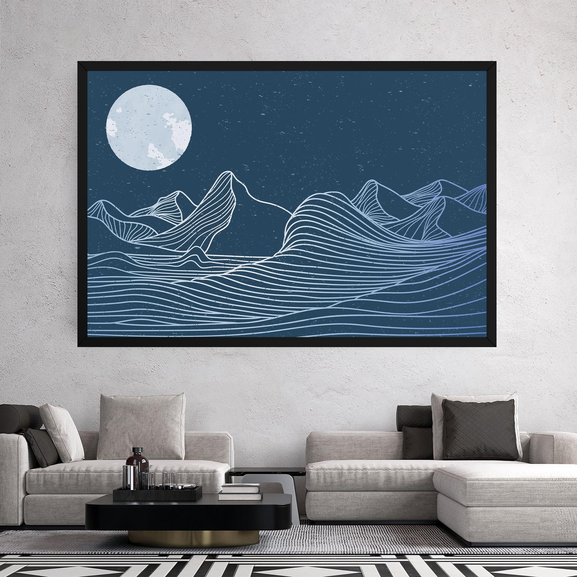 Ocean Blue Wave mockup 2