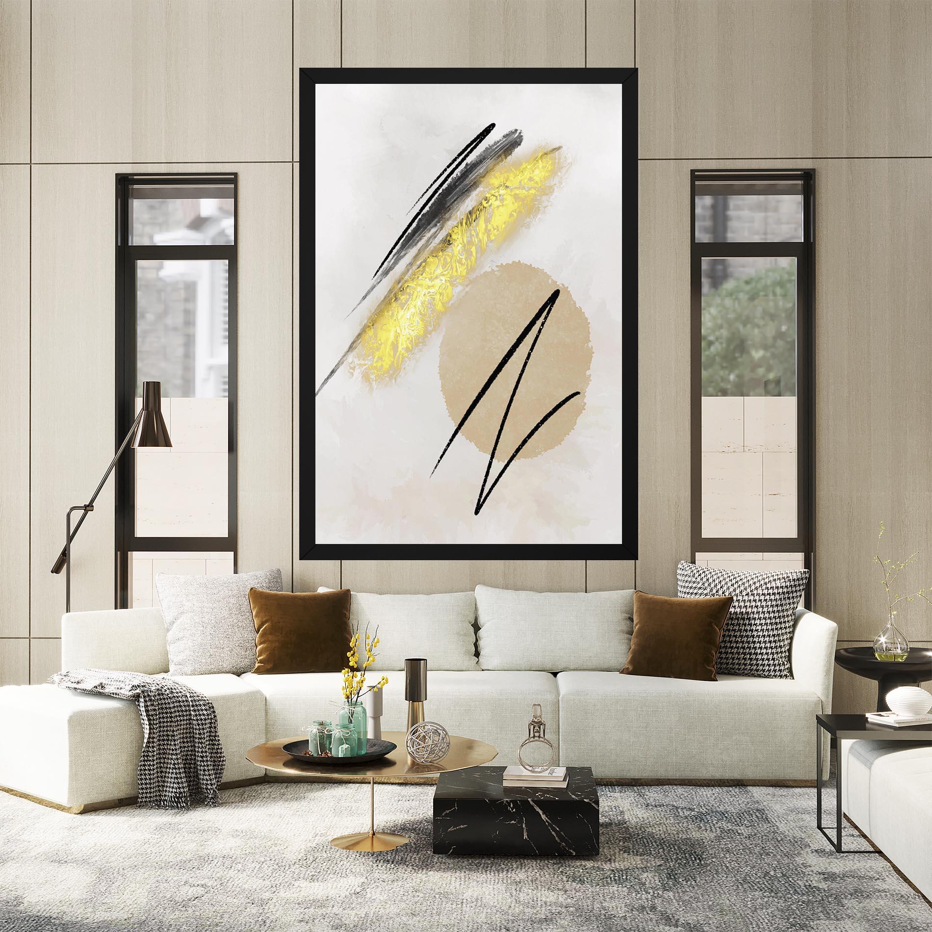 Vászonkép Gold Brush mockup 2