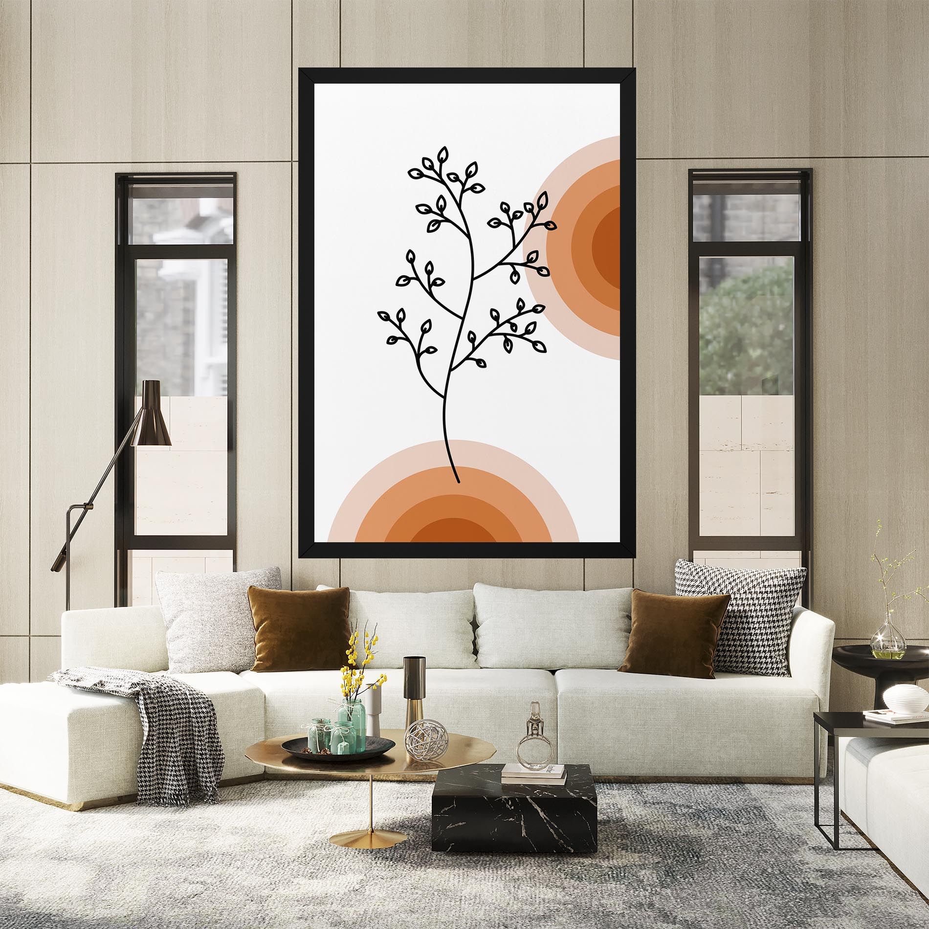 Plant Orange Circle mockup 2
