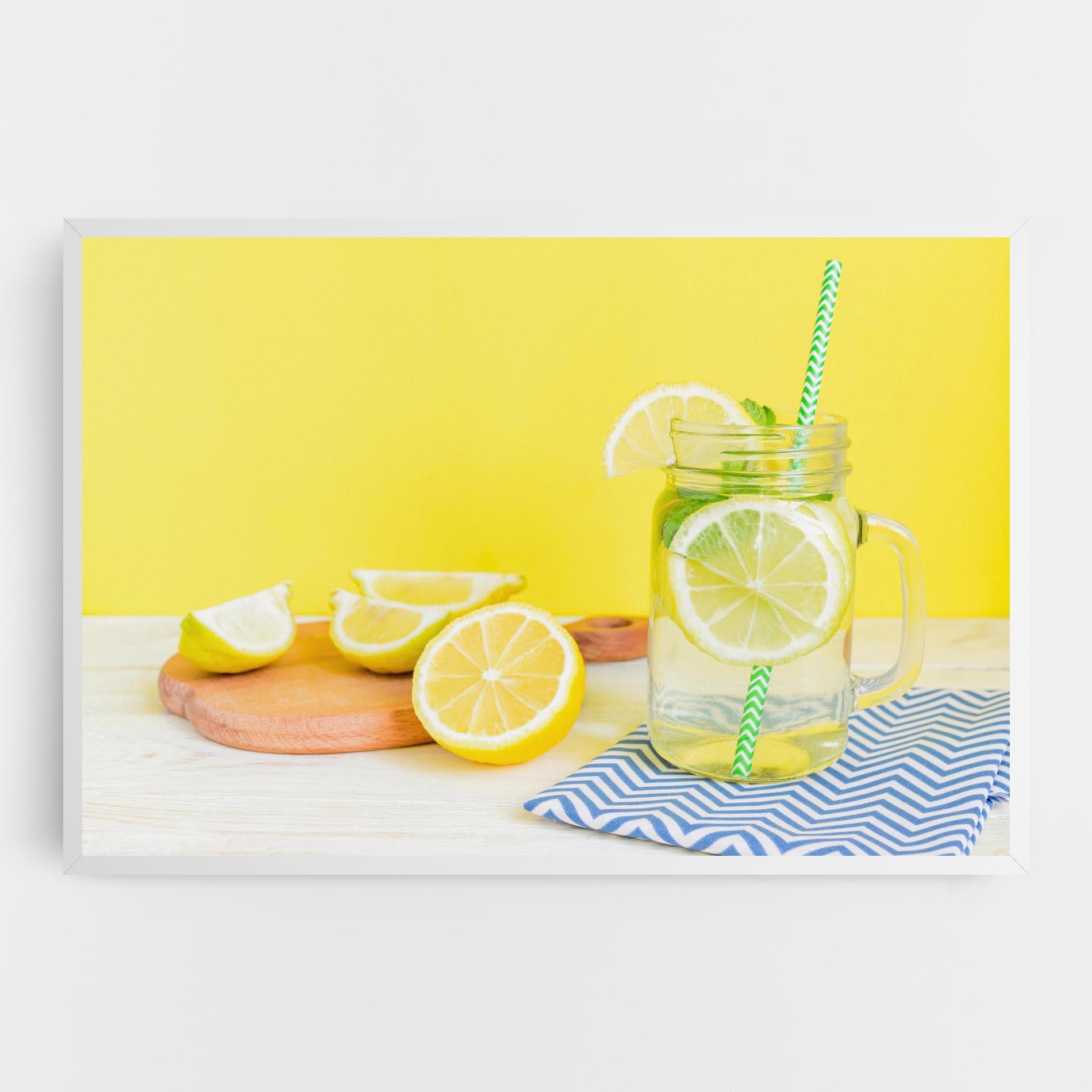 Vászonkép Citrus Lemonade Water mockup 0