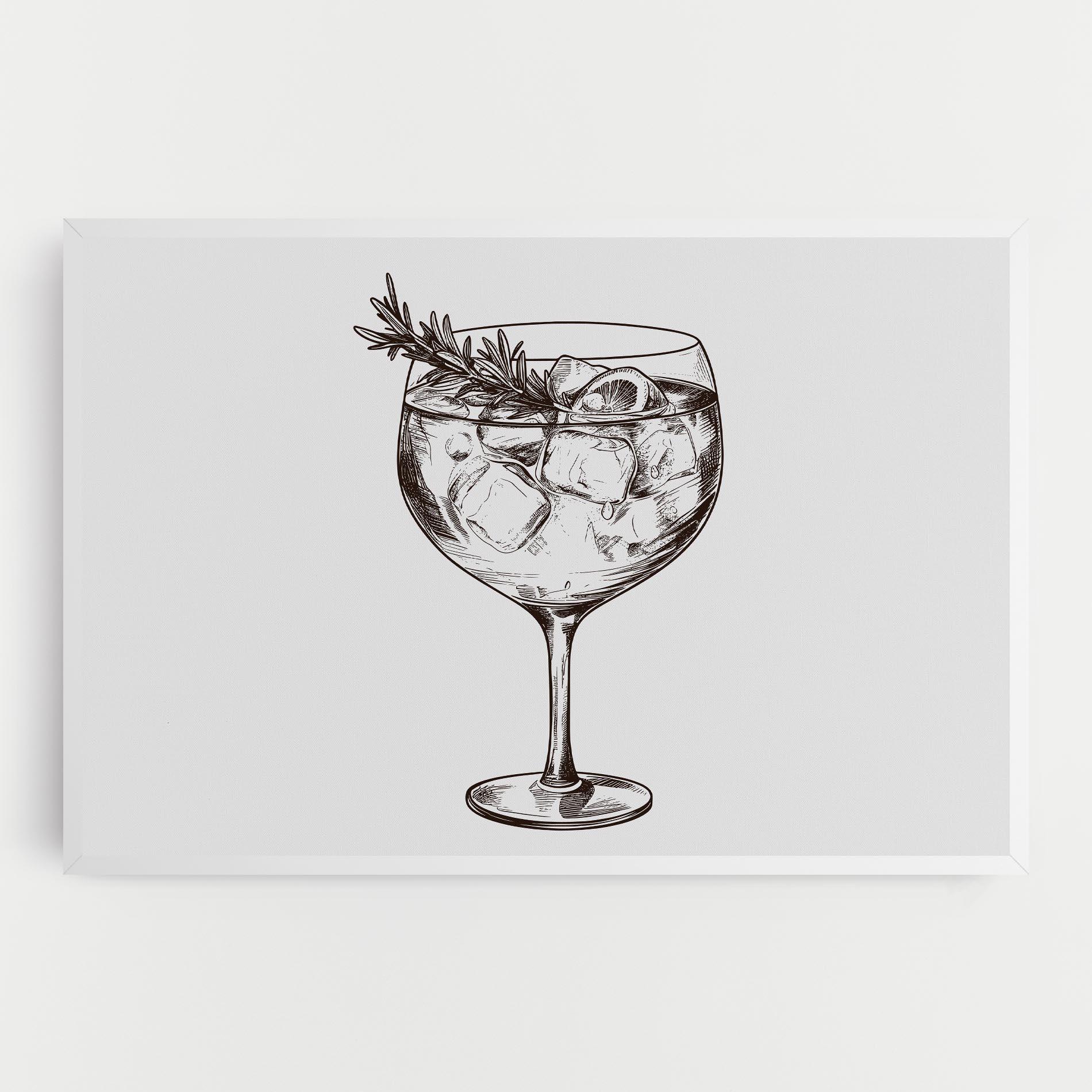 Vászonkép Gintonic mockup 0