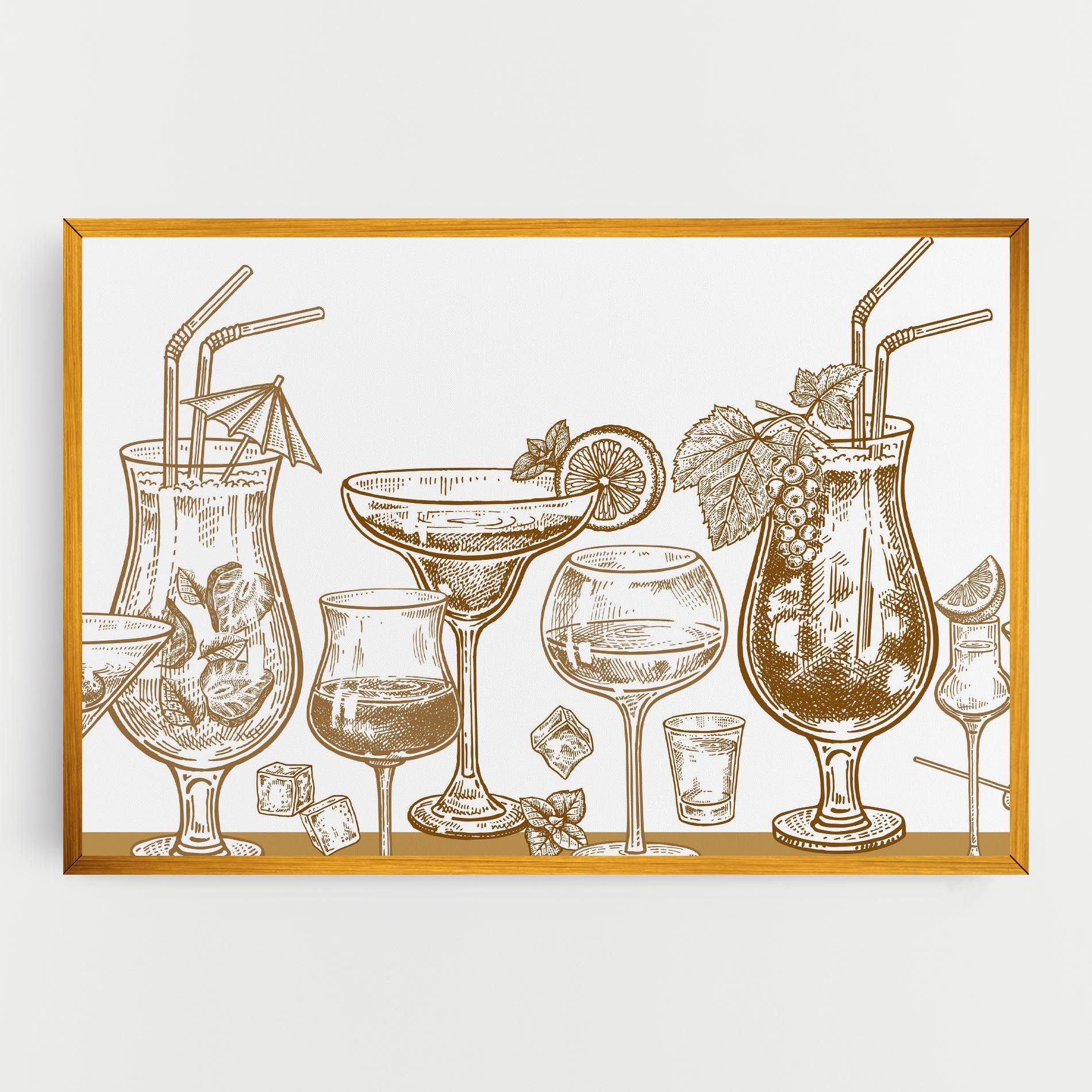 Brown Line Drinks mockup 0