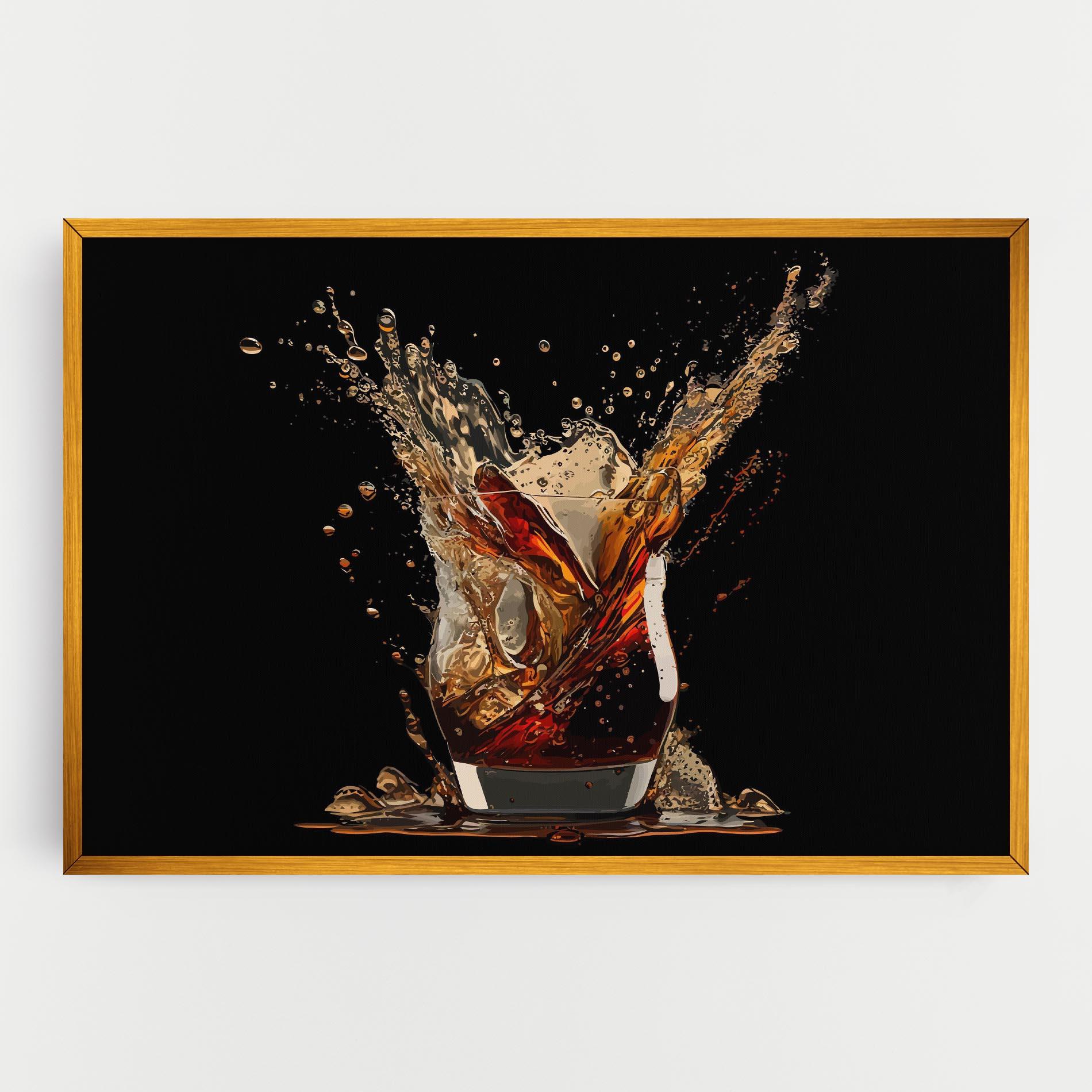 Vászonkép Cola Splash mockup 0