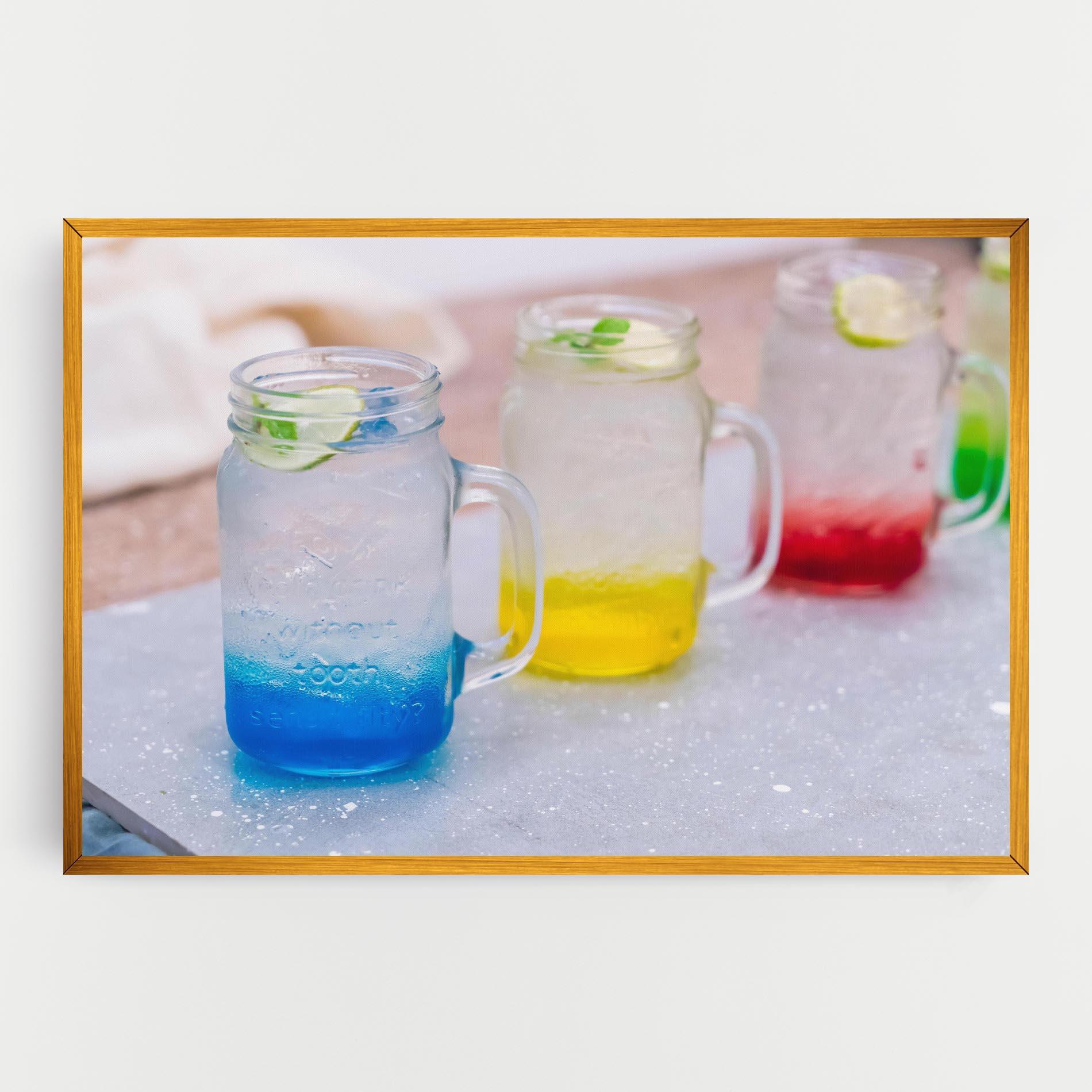 Vászonkép Colorful Italian Soda mockup 0