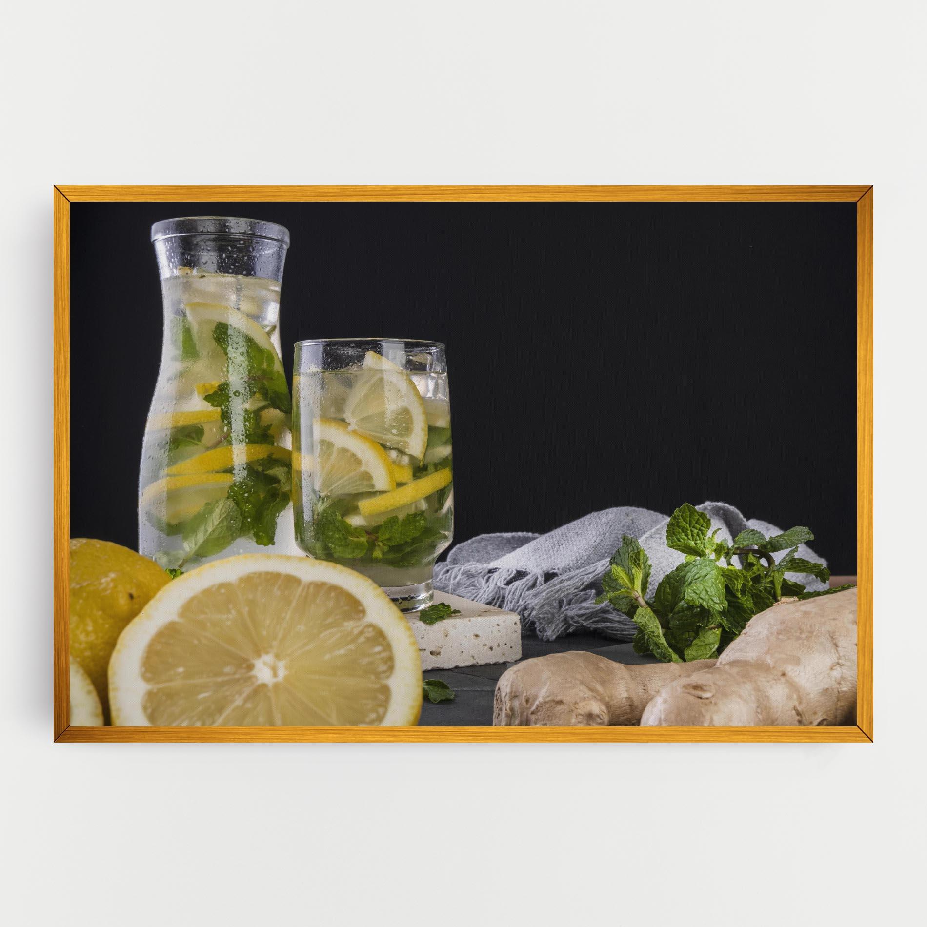 Vászonkép Ginger Lemonade mockup 0