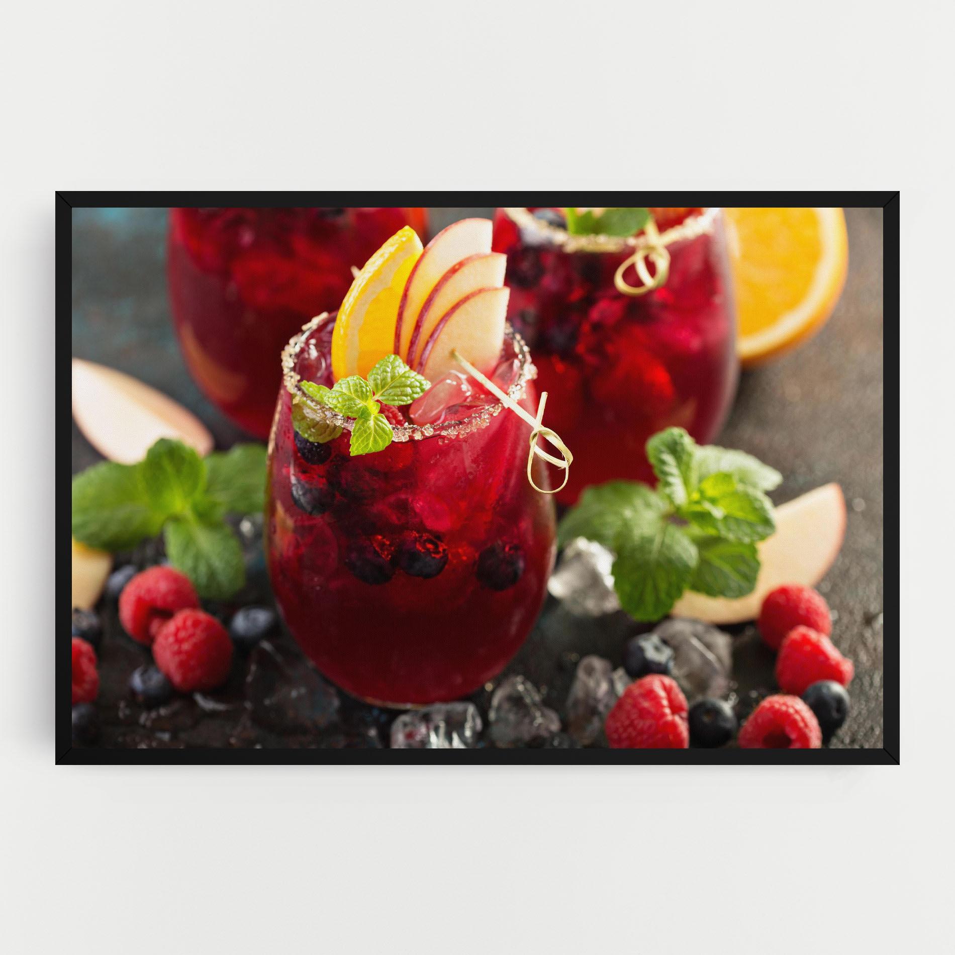 Vászonkép Berry Drink mockup 0