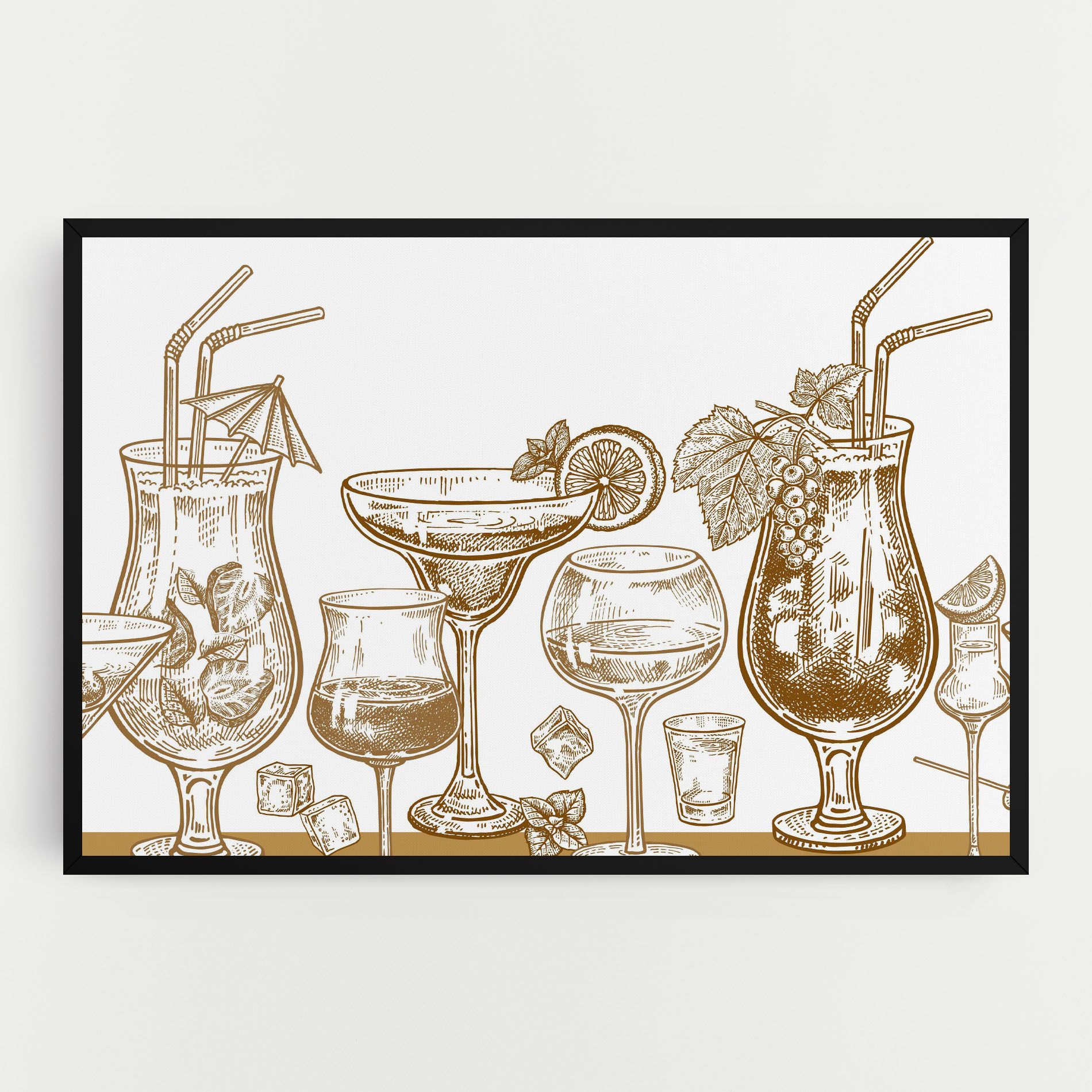 Brown Line Drinks mockup 0