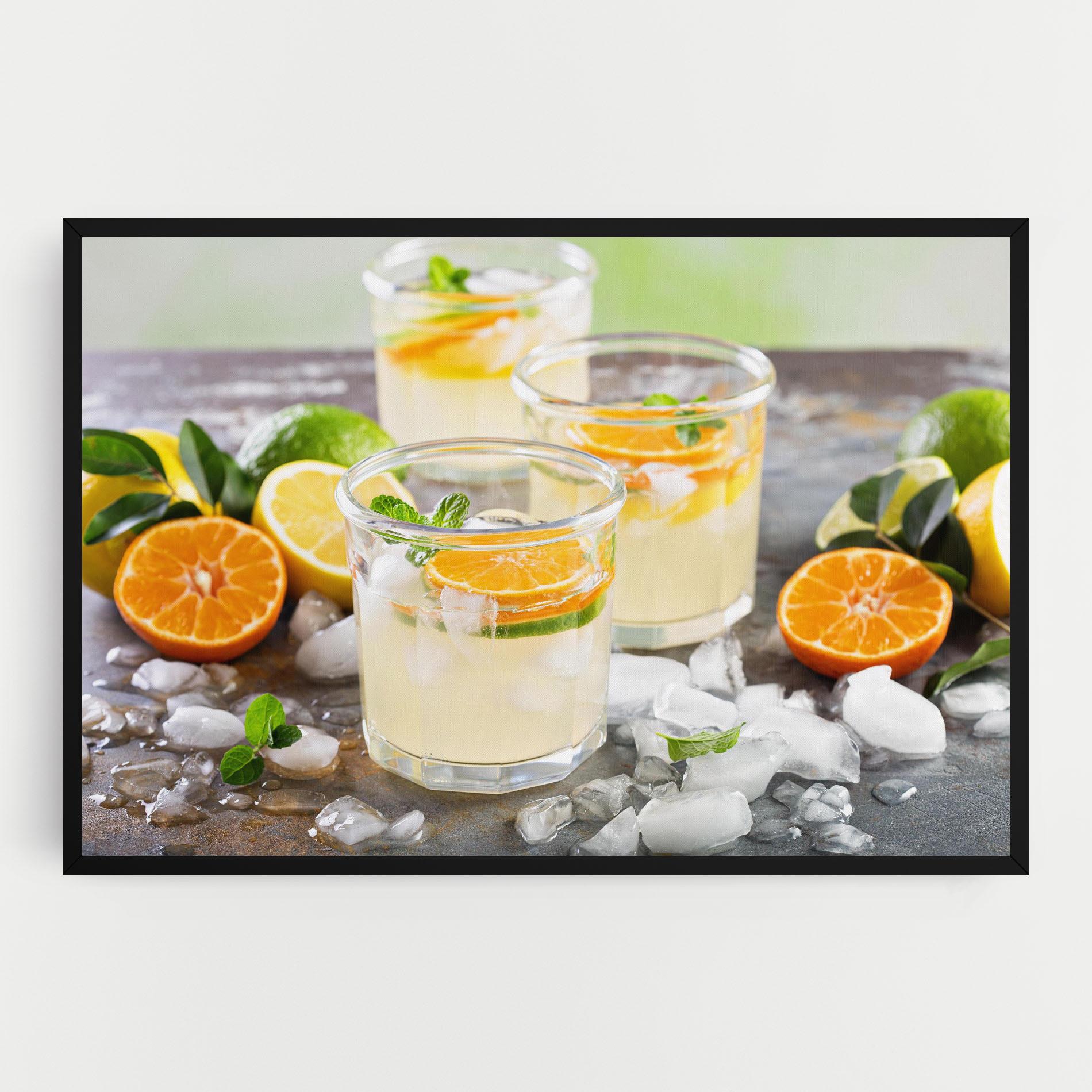 Vászonkép Citrus Fruit Lemonade mockup 0