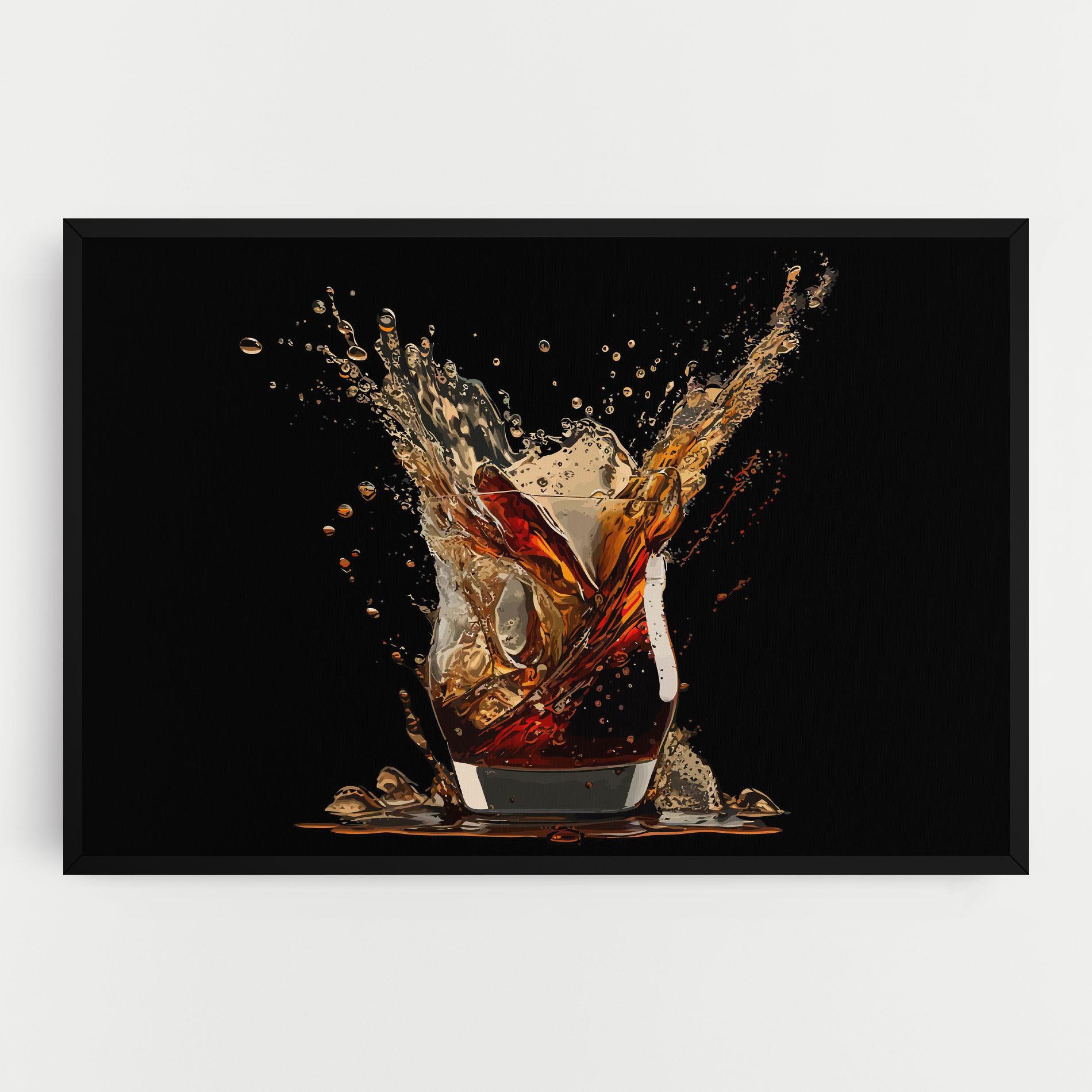 Vászonkép Cola Splash mockup 0